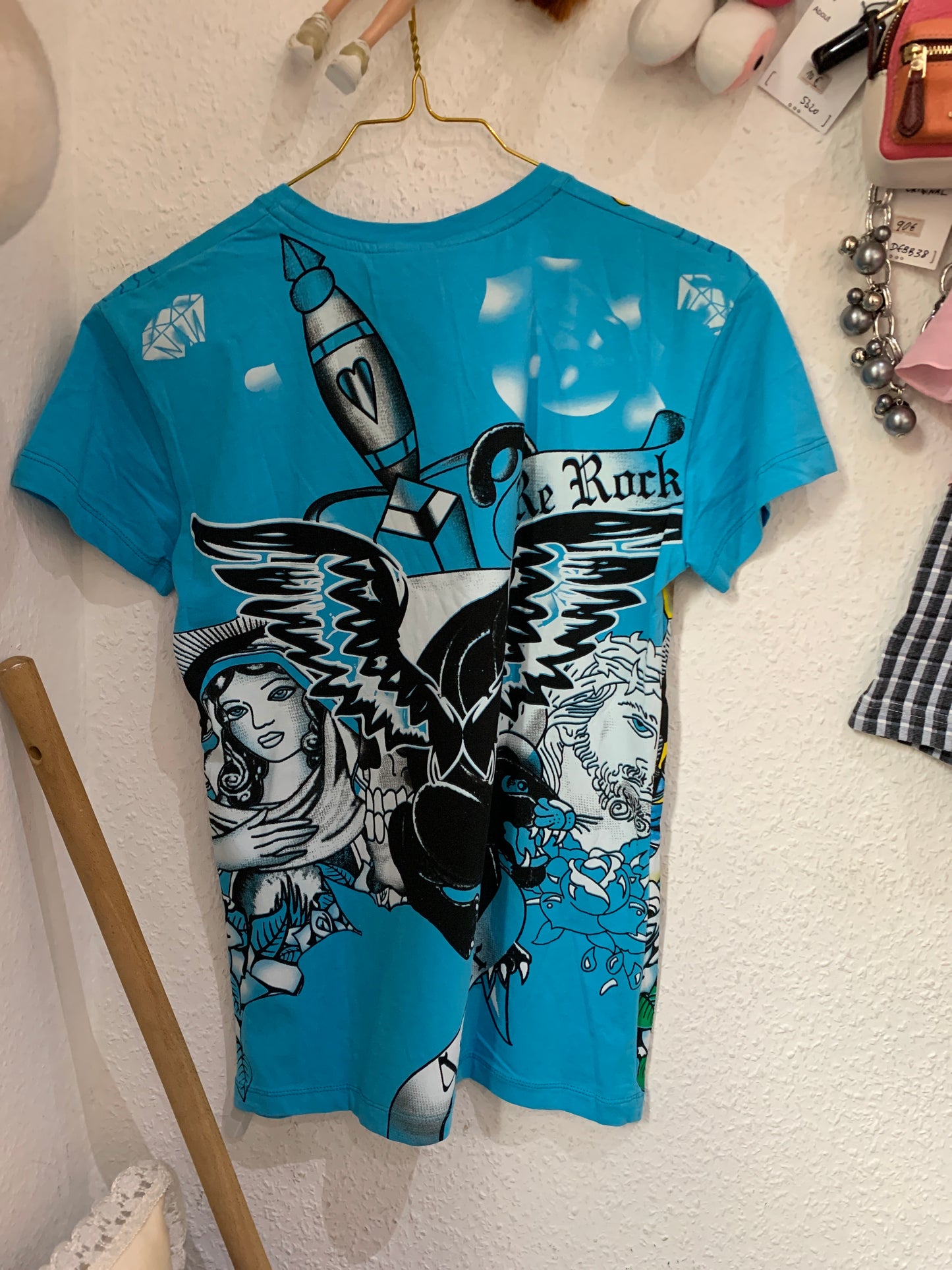 Young & Rich blaues T-Shirt S