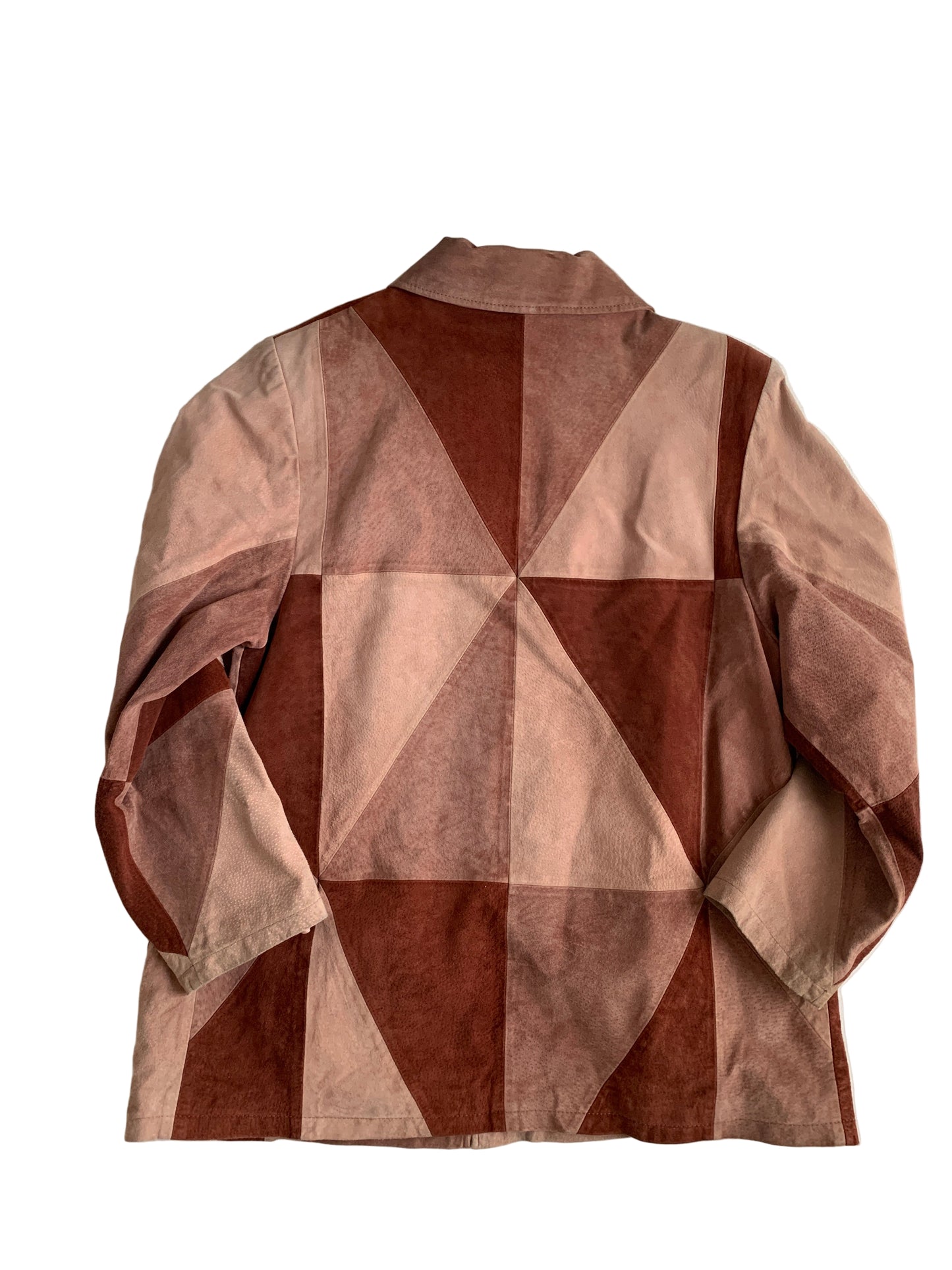 Rosa Patch Ledermantel L