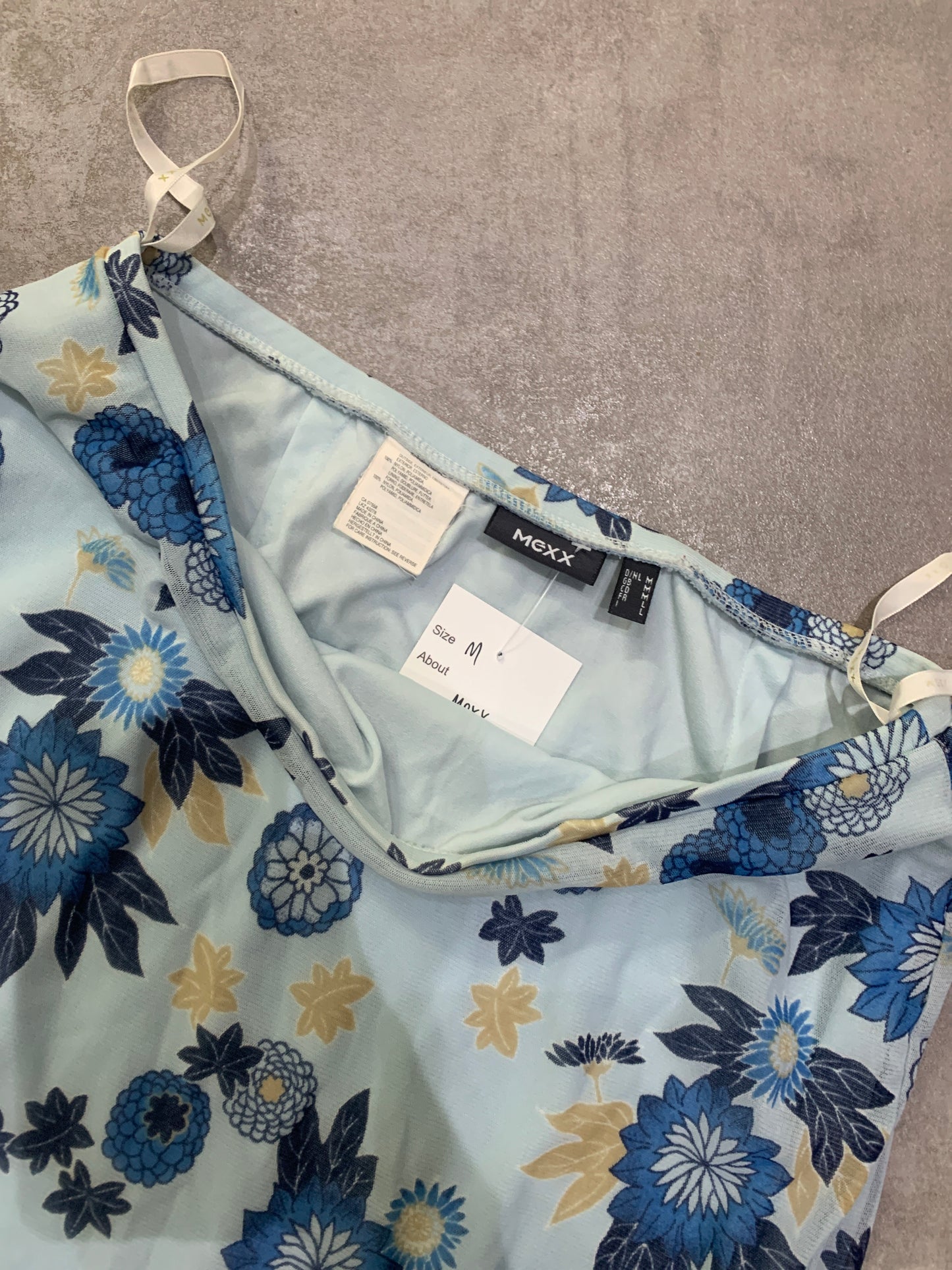 Mexx Rock blau Blumen M