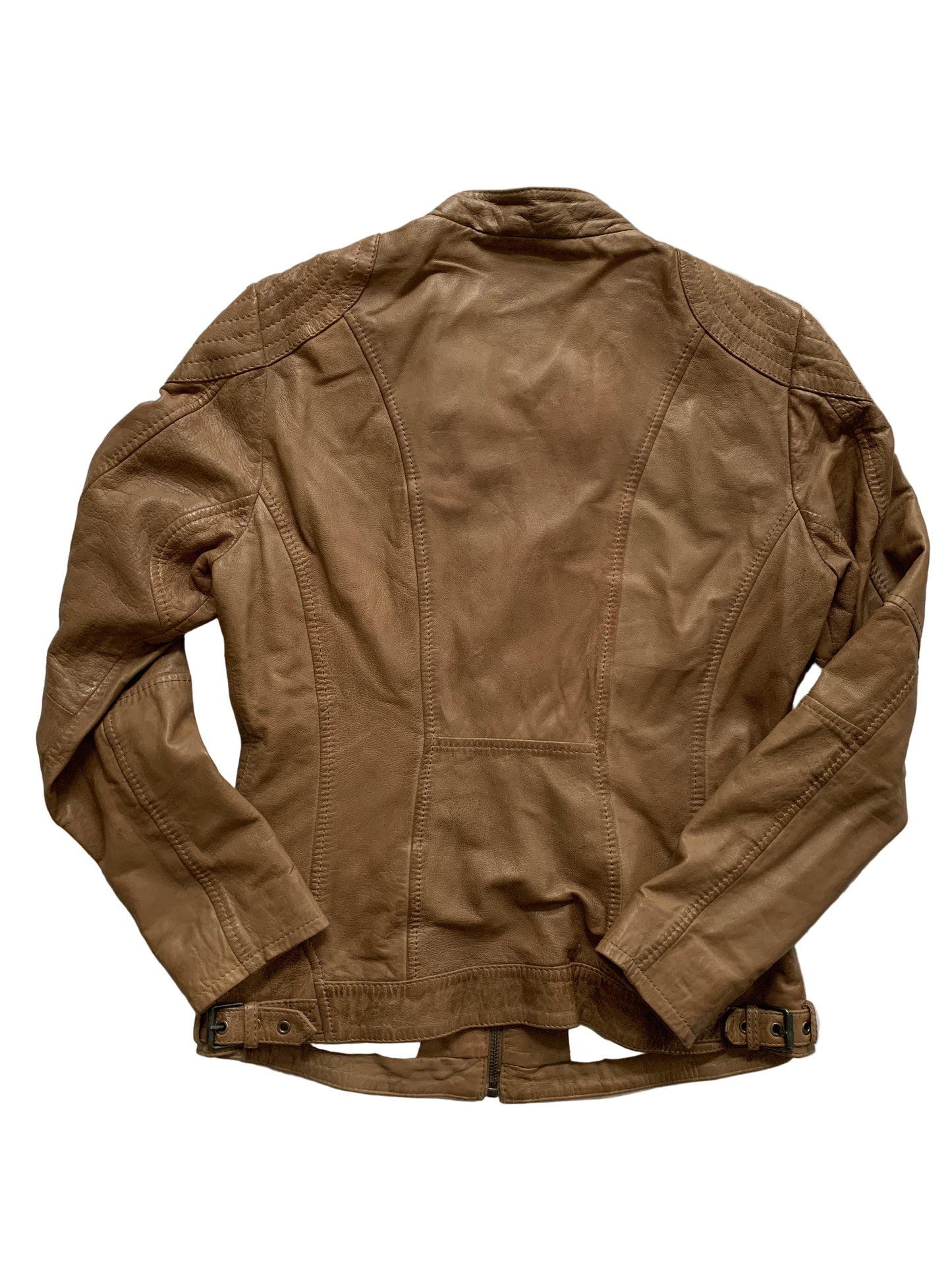 Braune Gipsy Lederjacke S