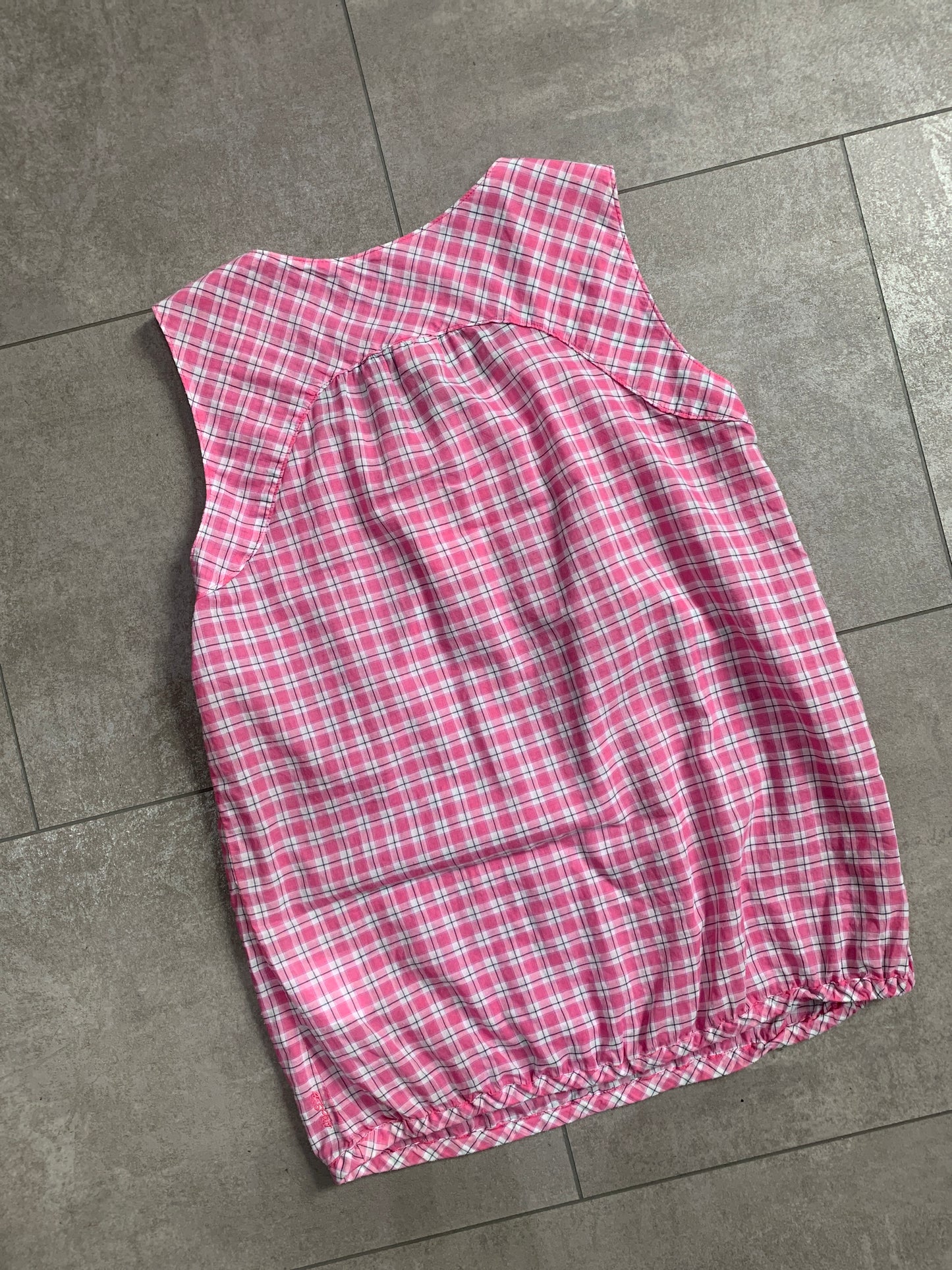Y2K Esprit Kariert Top