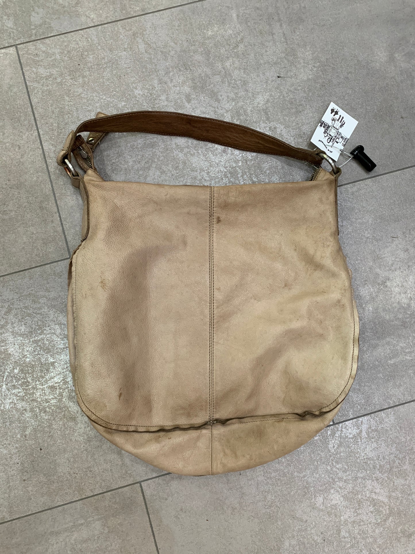 Liebeskind beige Ledertasche mit Nieten