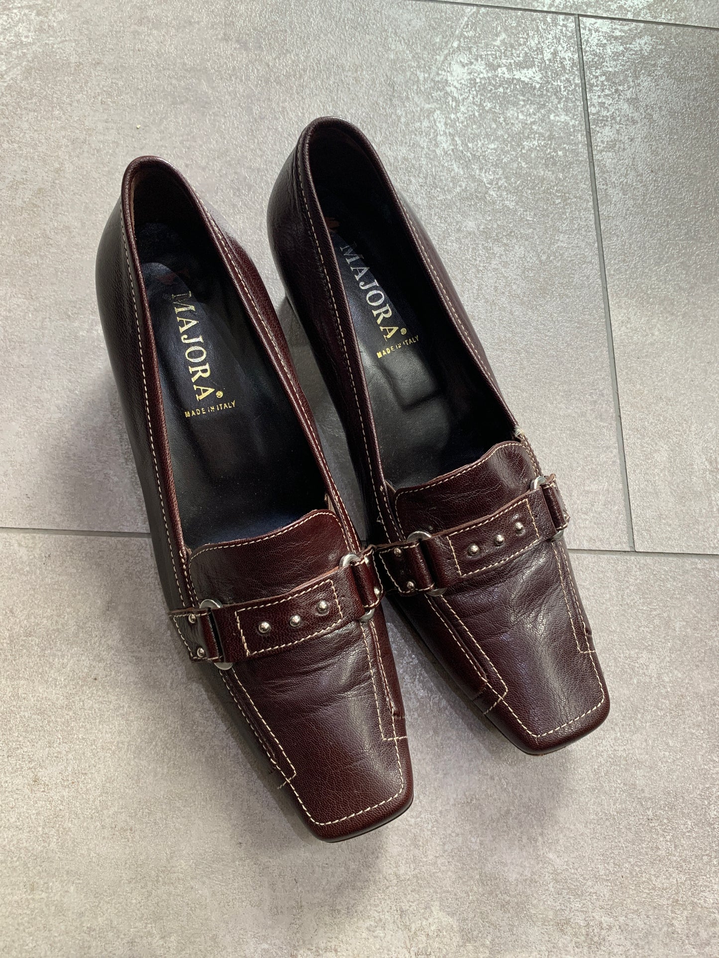 Leder Braune Heels 36.5
