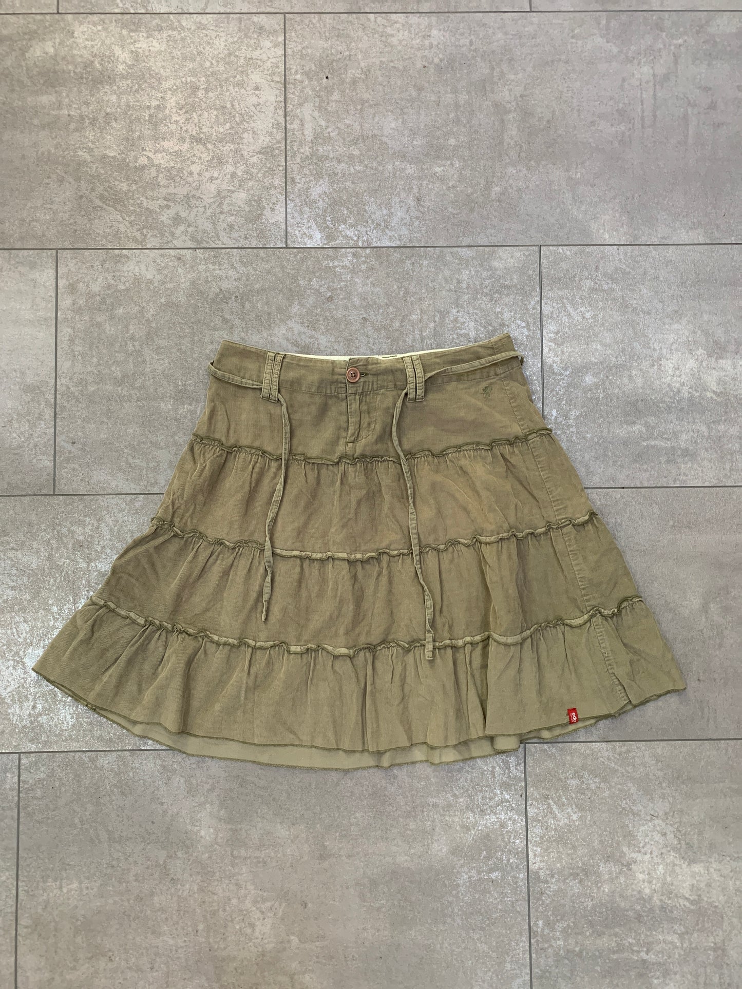 Esprit beige Faltenrock S