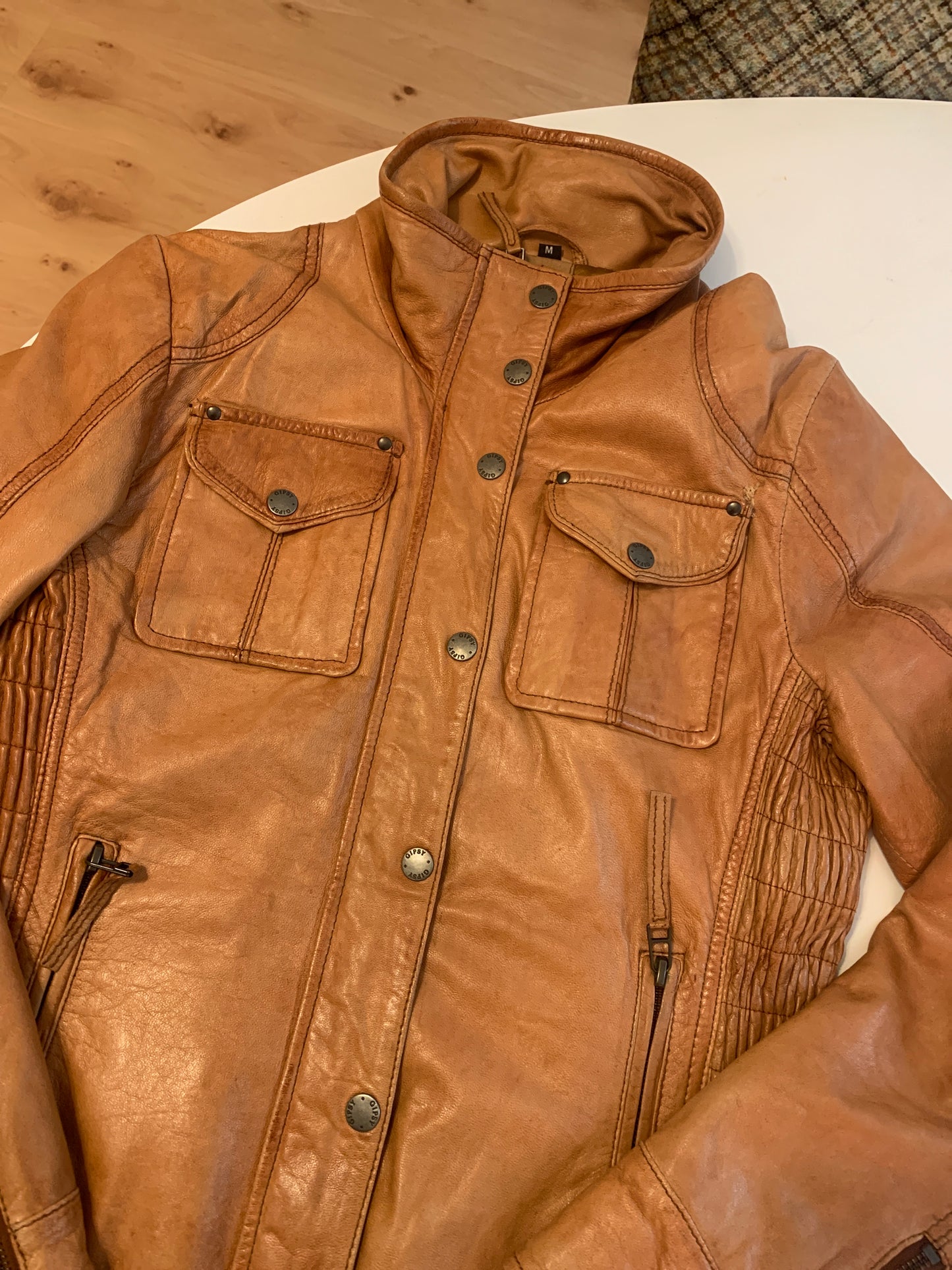 Gypsi braune Lederjacke M