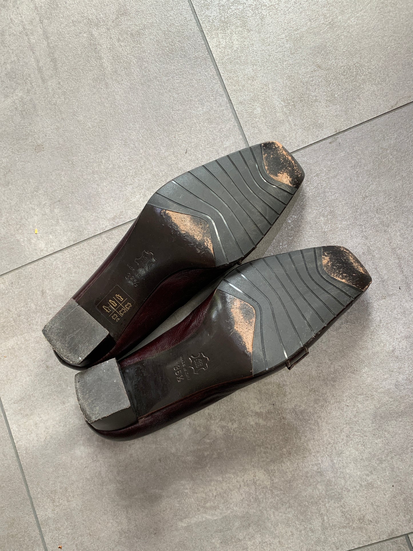 Leder Braune Heels 36.5