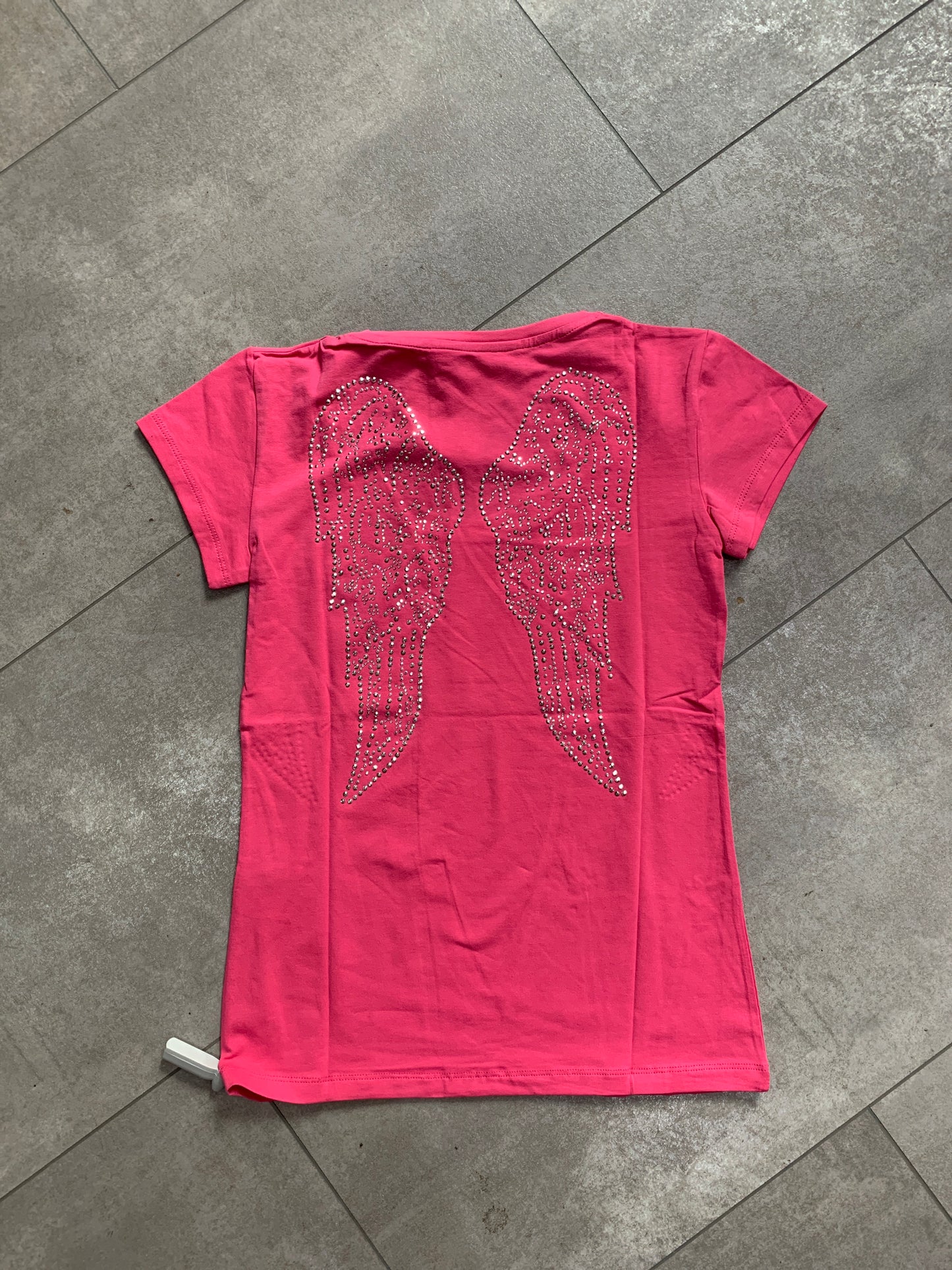 Young & Rich pink Glitzer T-Shirt