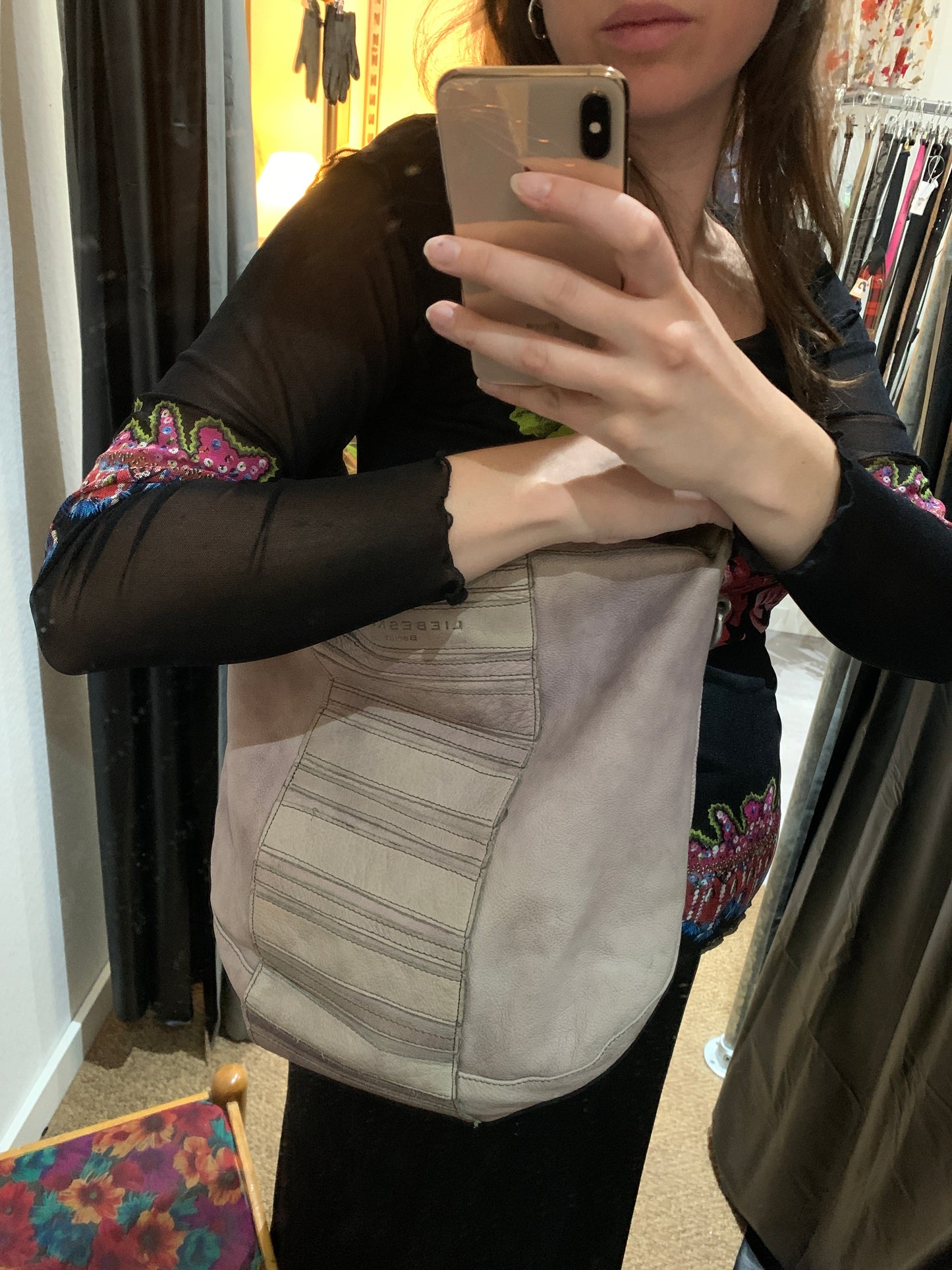 Liebeskind Ledertasche Beige