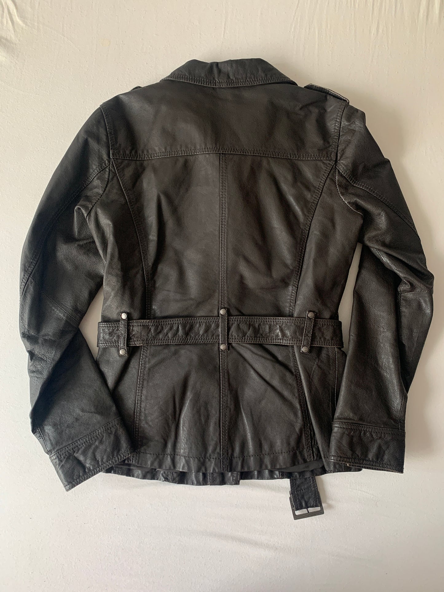 Street One Lederjacke dunkel braun M