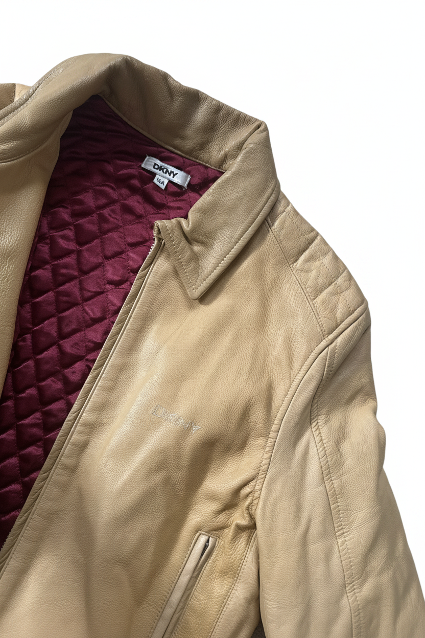 Vintage DKNY Lederjacke S