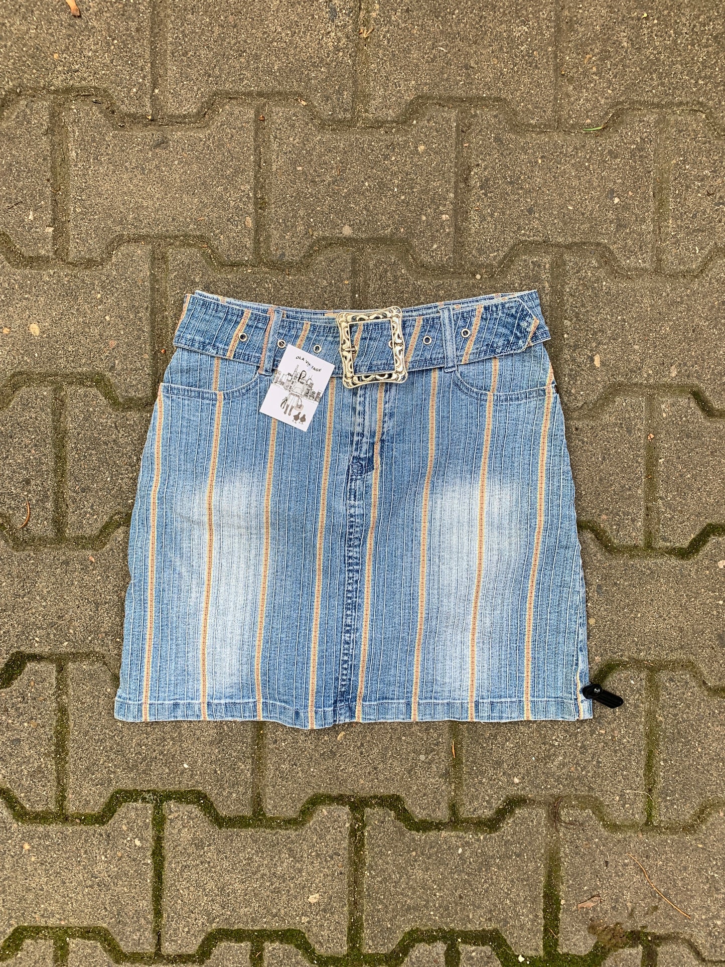 Jeansrock mit Gürtel S