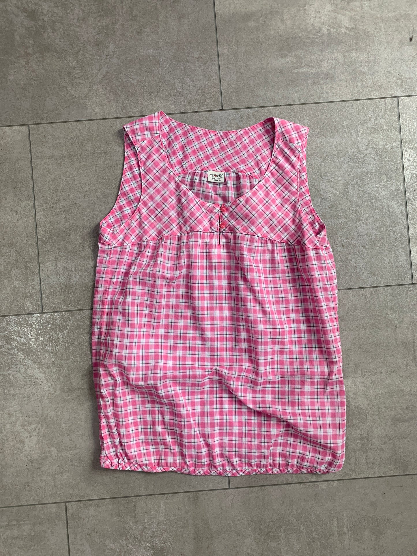 Y2K Esprit Kariert Top