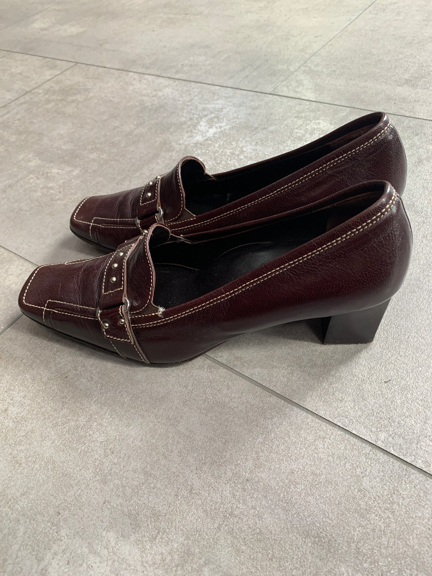 Leder Braune Heels 36.5