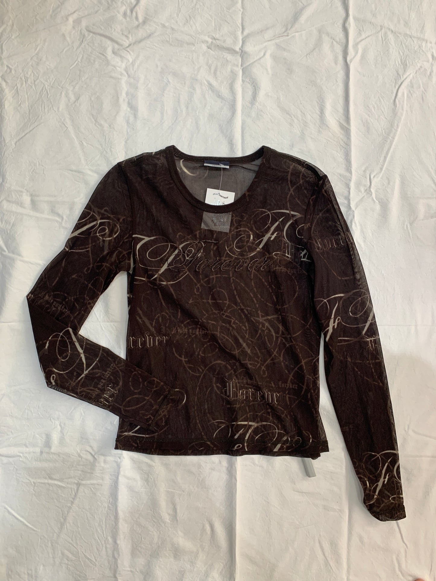 Durchsichtiges Netz Forever Longsleeve M