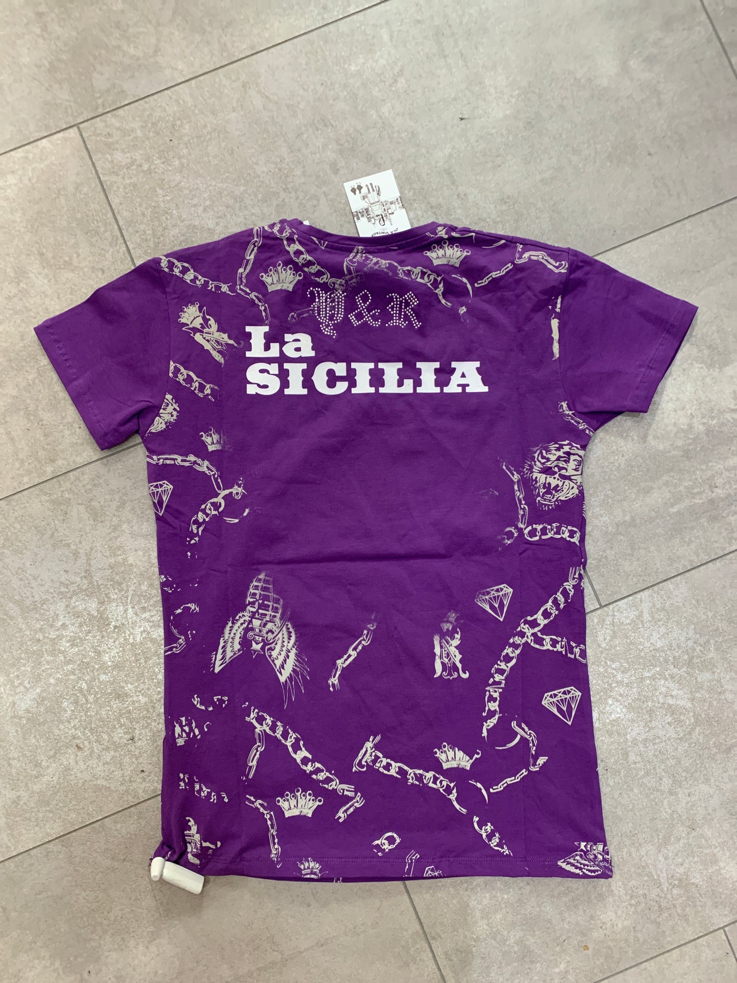 Young & Rich lila Mafia T-Shirt M