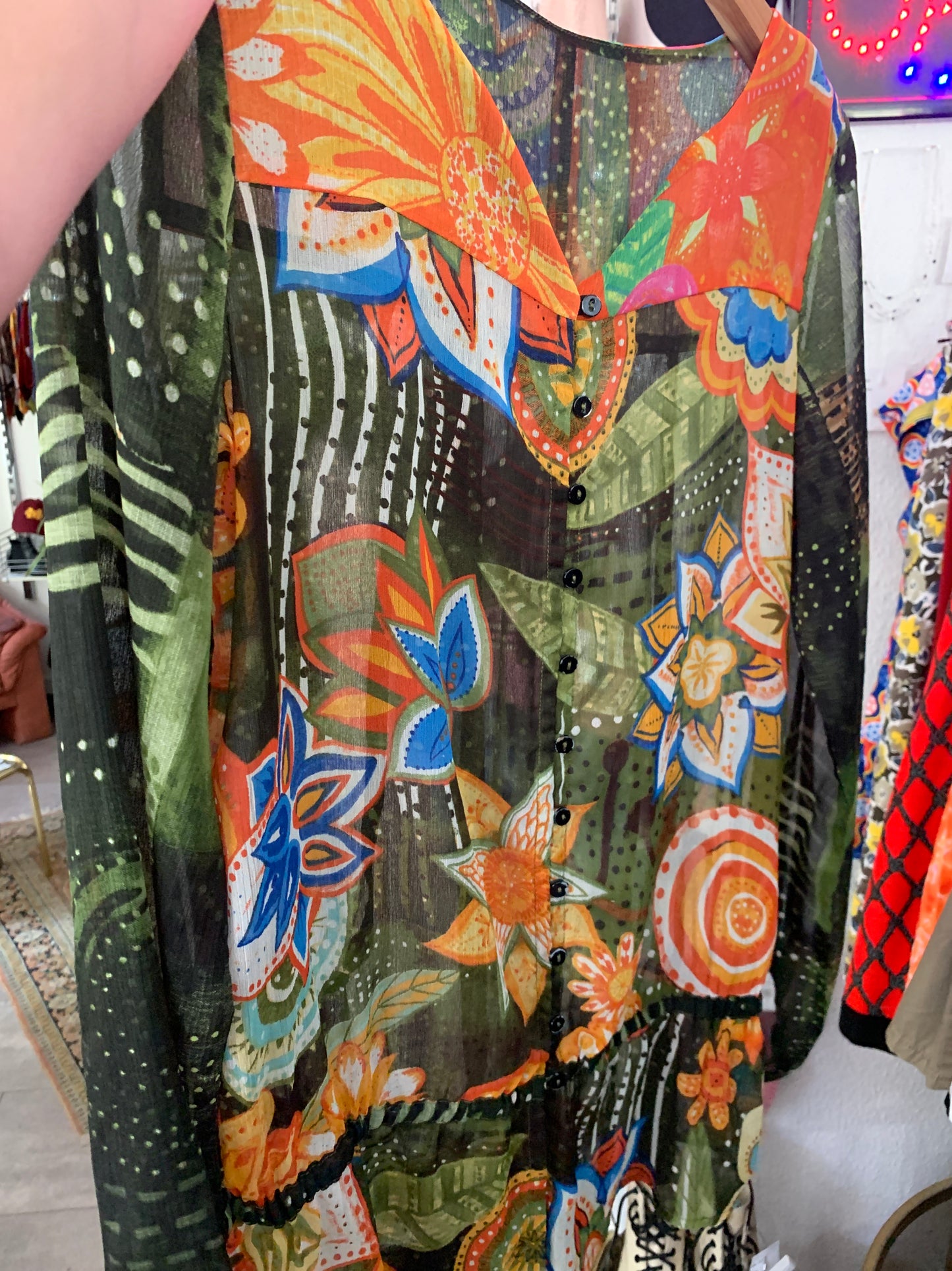 Blumen Bluse M