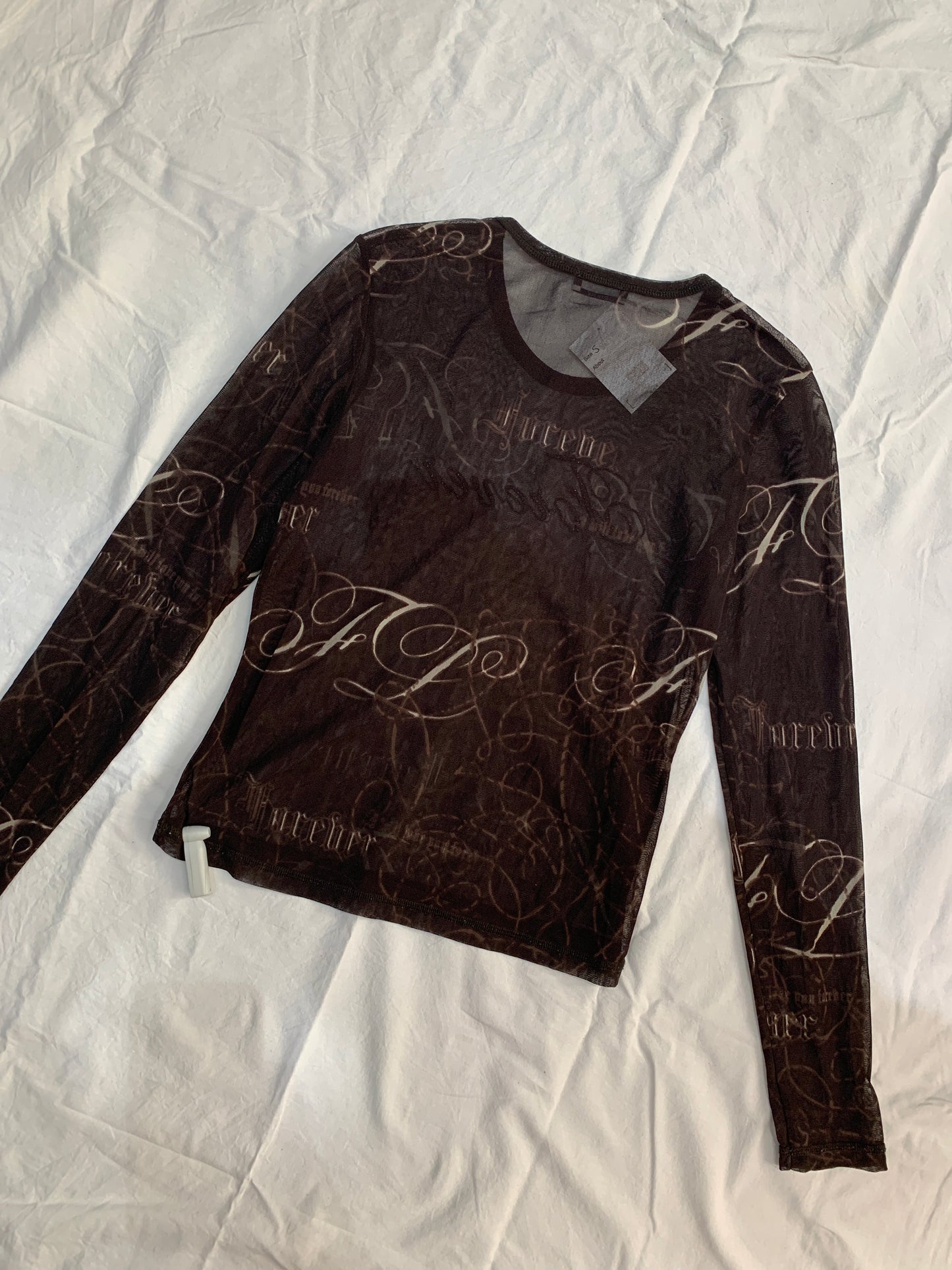 Durchsichtiges Netz Forever Longsleeve M