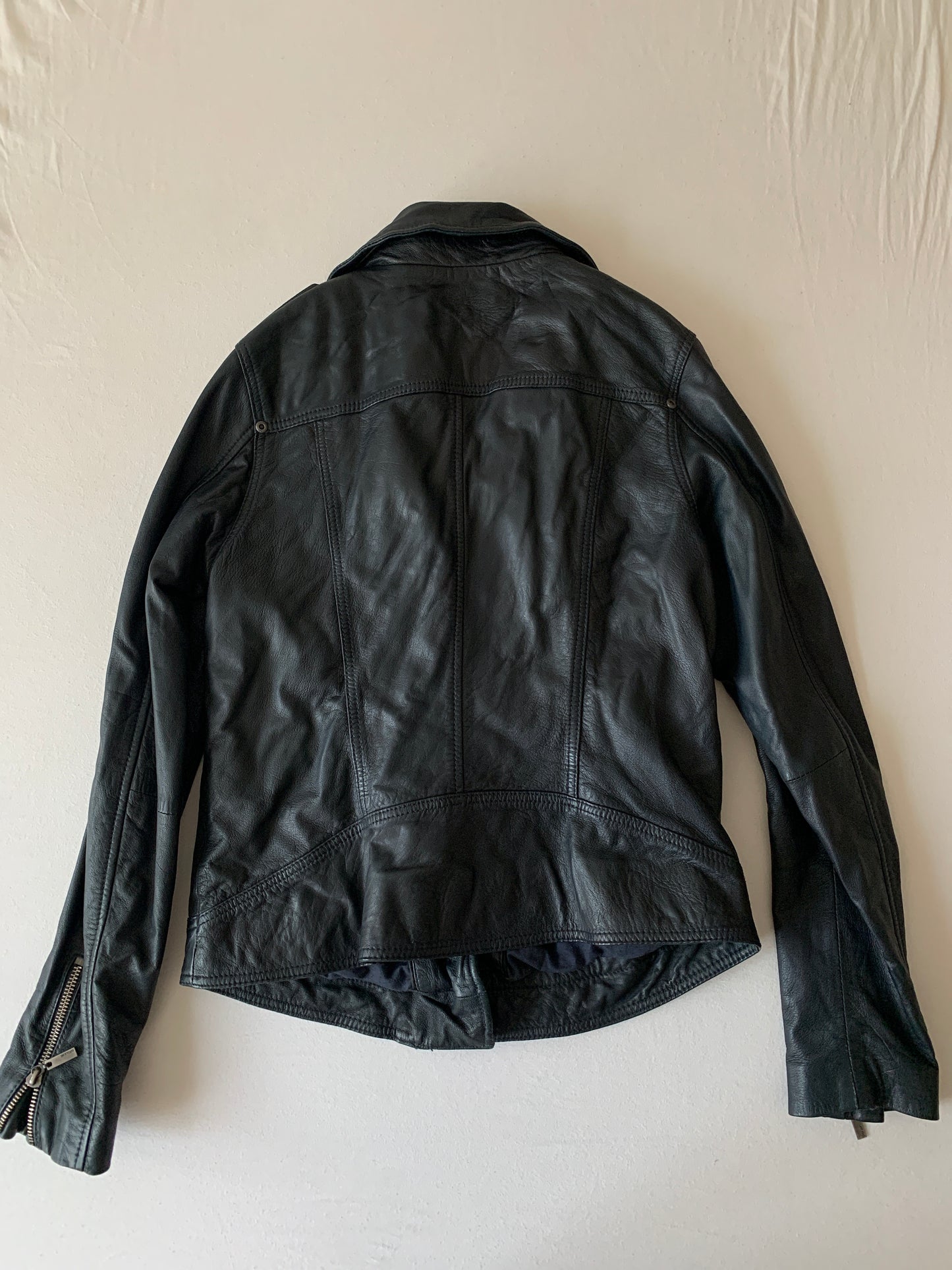 Lederjacke schwarz M