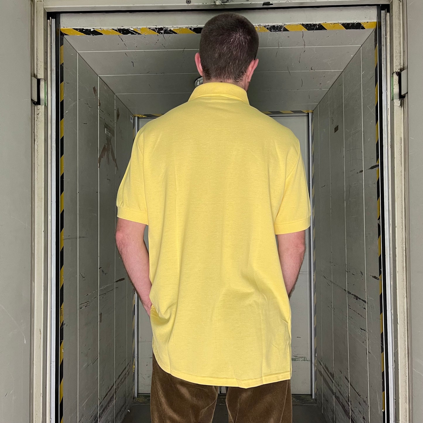Vintage Yellow Adidas Polo Shirt Deadstock - XL/XXL