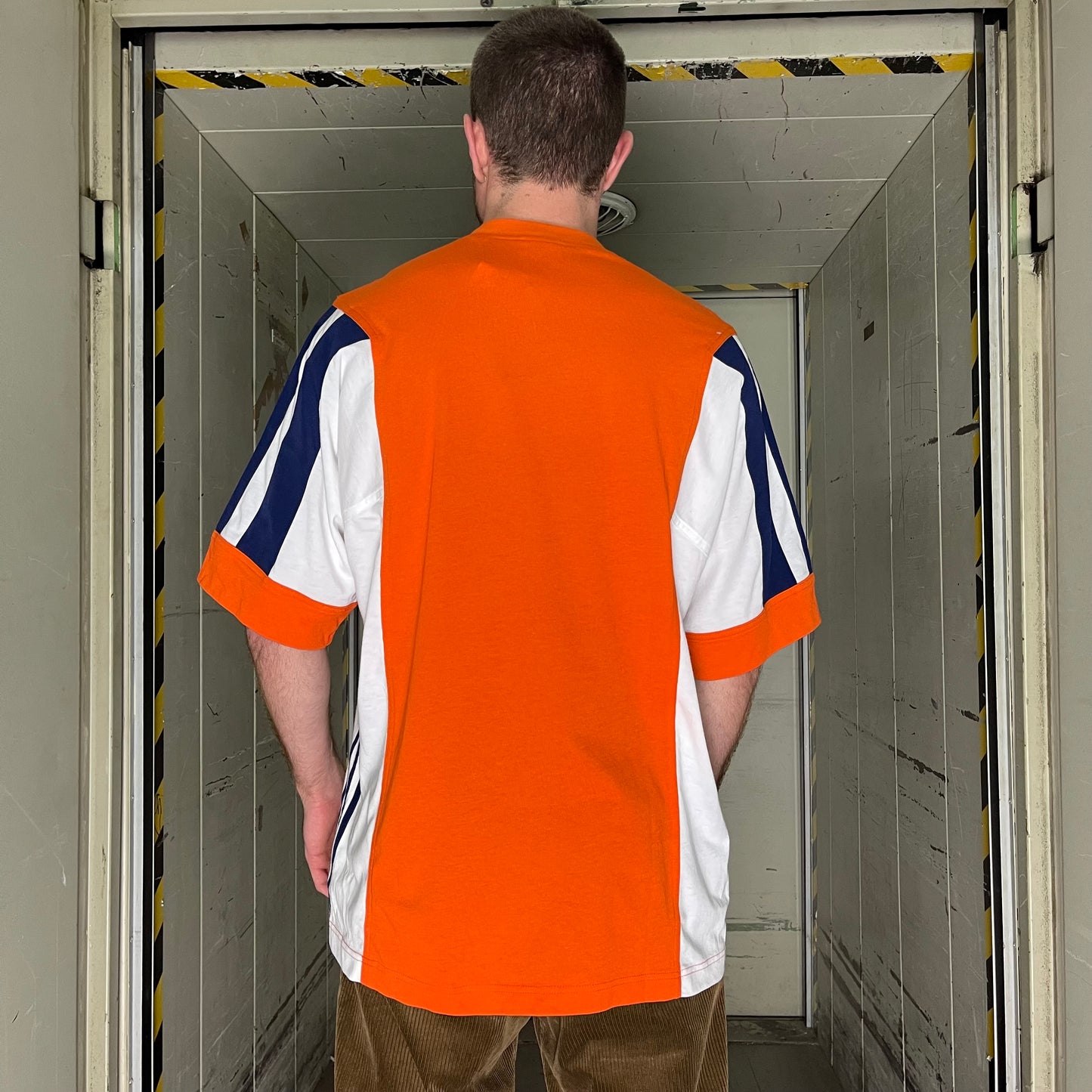 Vintage Orange Adidas T-Shirt Deadstock 00s - XL/XXL