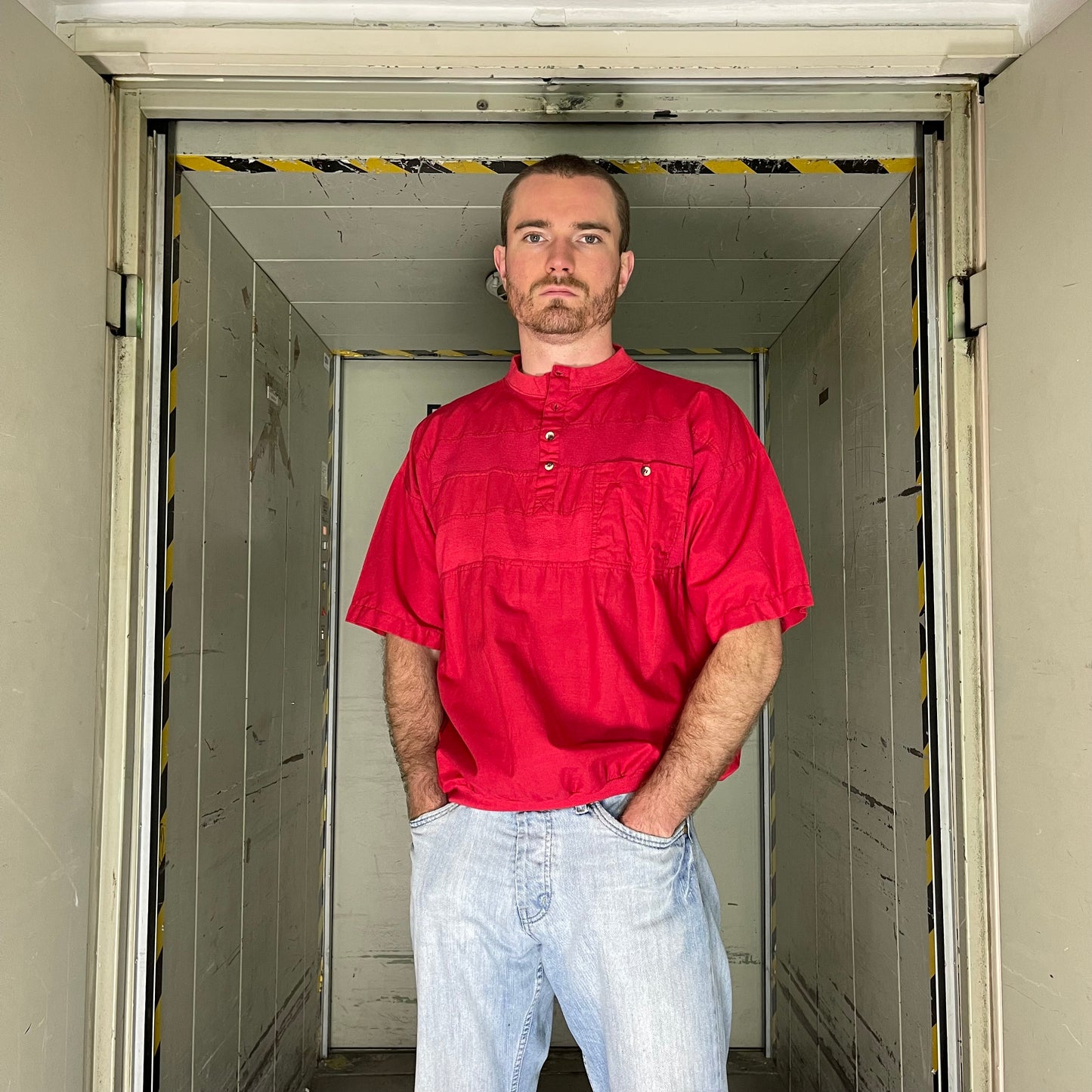 Vintage Red Shirt Polo 90s - L