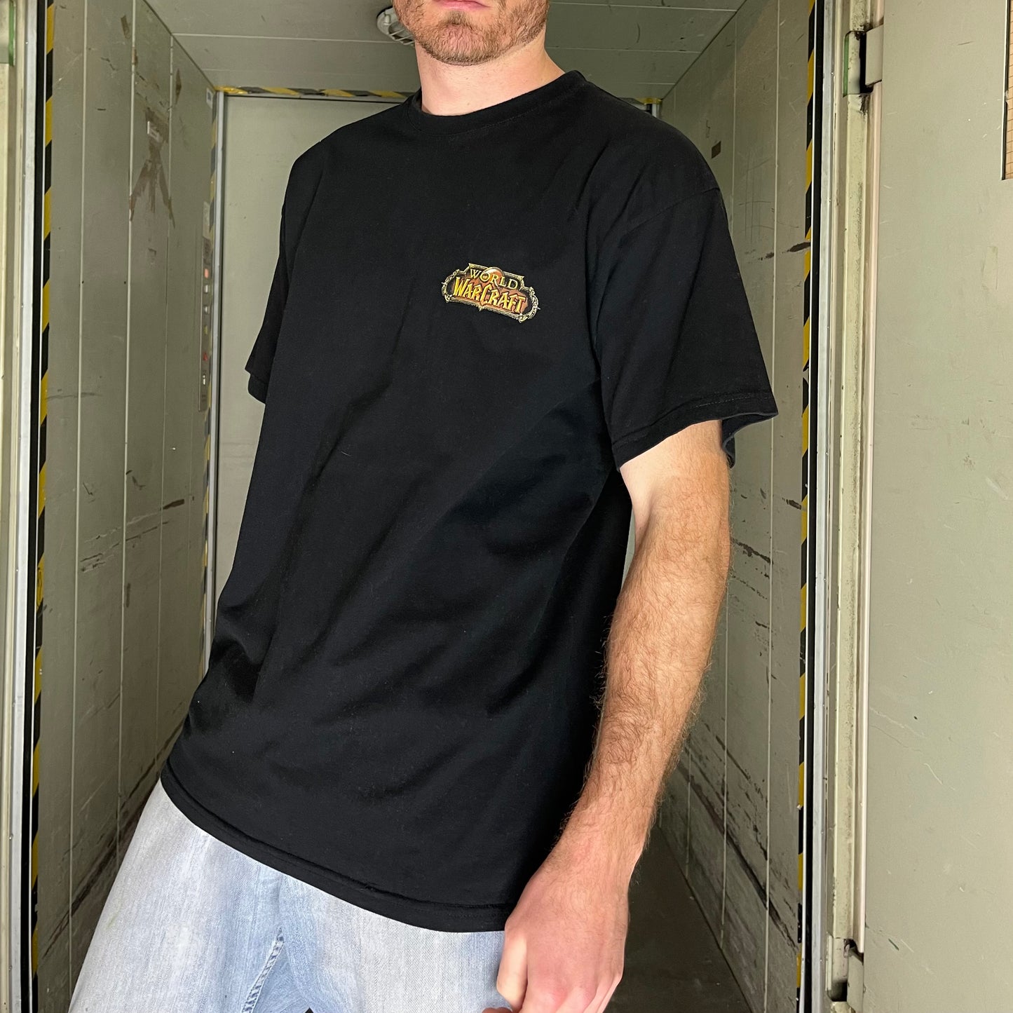 Vintage Black World of Warcraft T-Shirt - XL