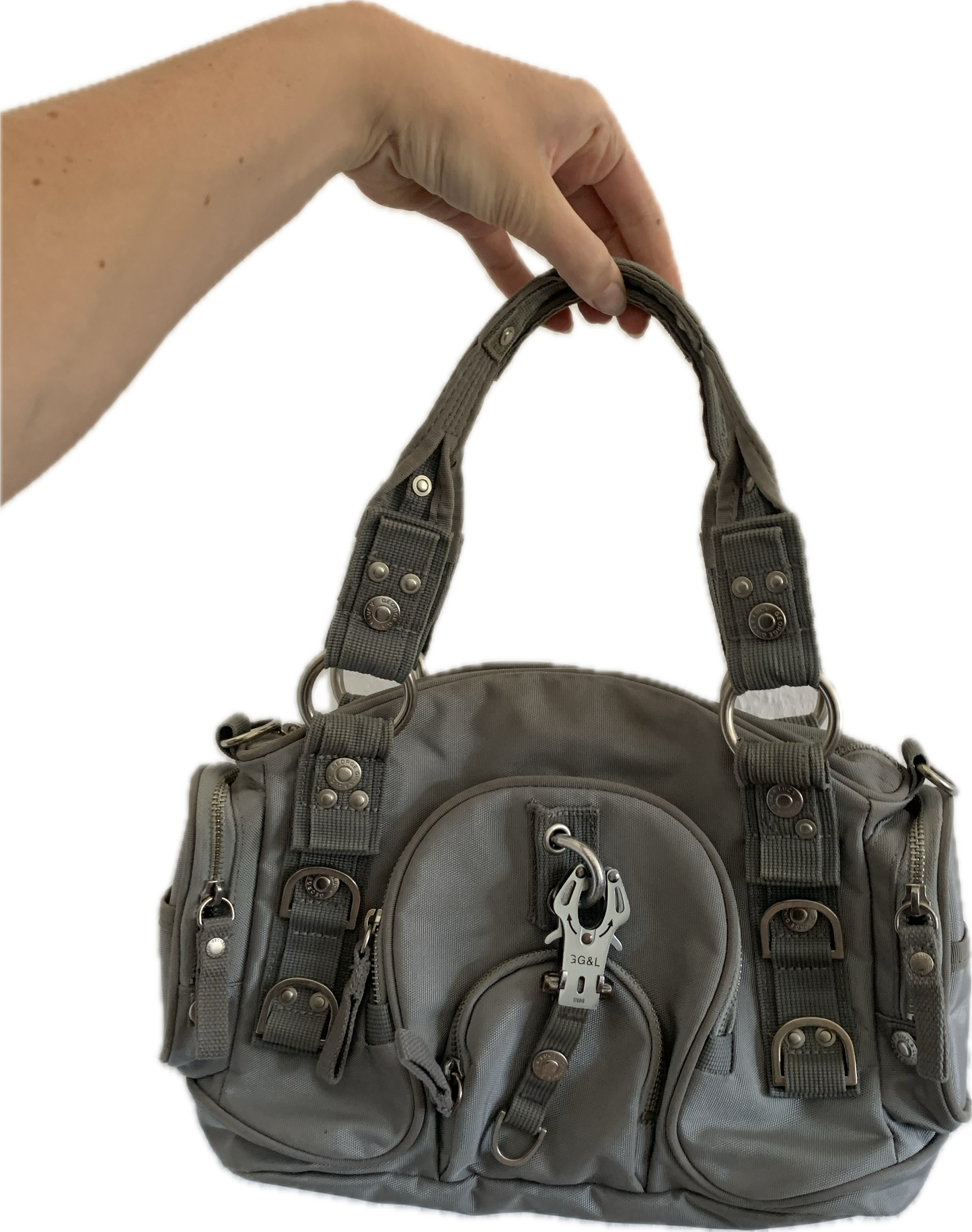 George Gina Lucy Tasche Grau