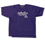 Vintage Purple shortsleeved Sweatshirt 80s - XL