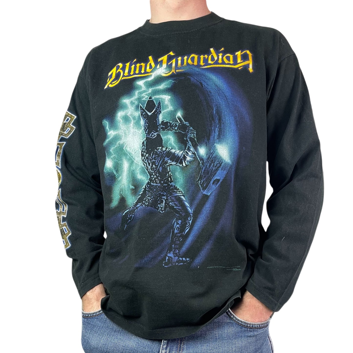 Vintage 1998 Blind Guardia The Eternal Curse Longsleeve Black - L