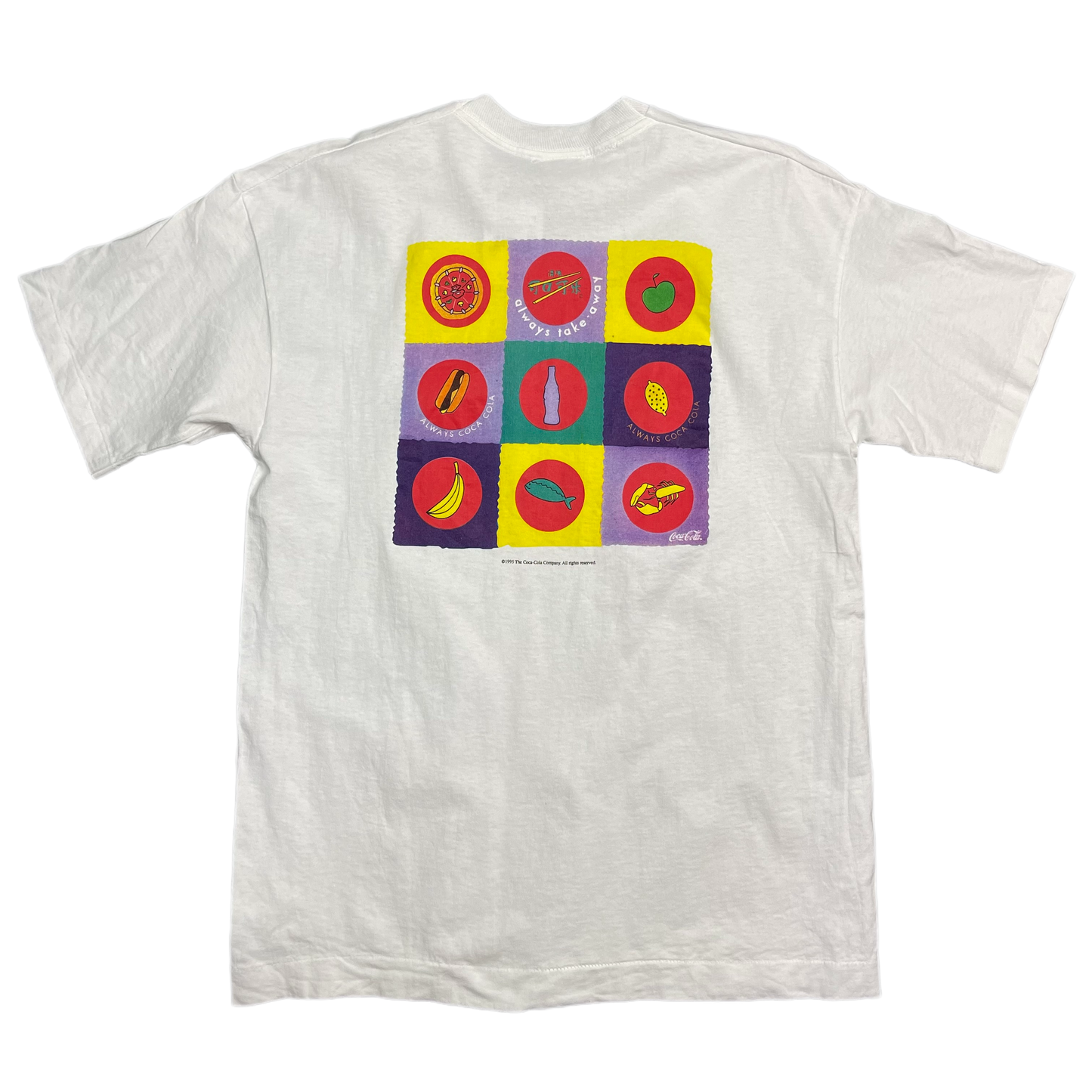 Vintage White Coca Cola T-Shirt 1995 - L