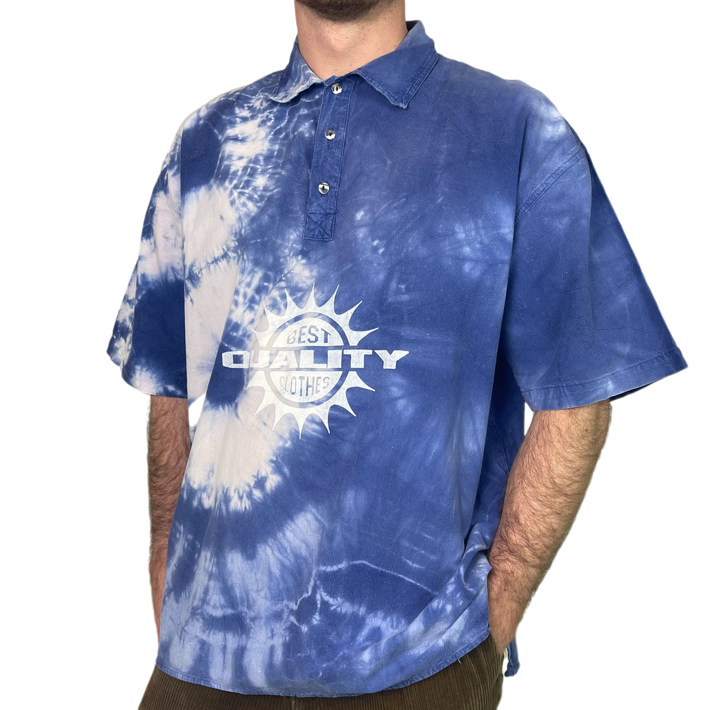 Vintage Blue Shortsleeve Shirt 90s - L/XL