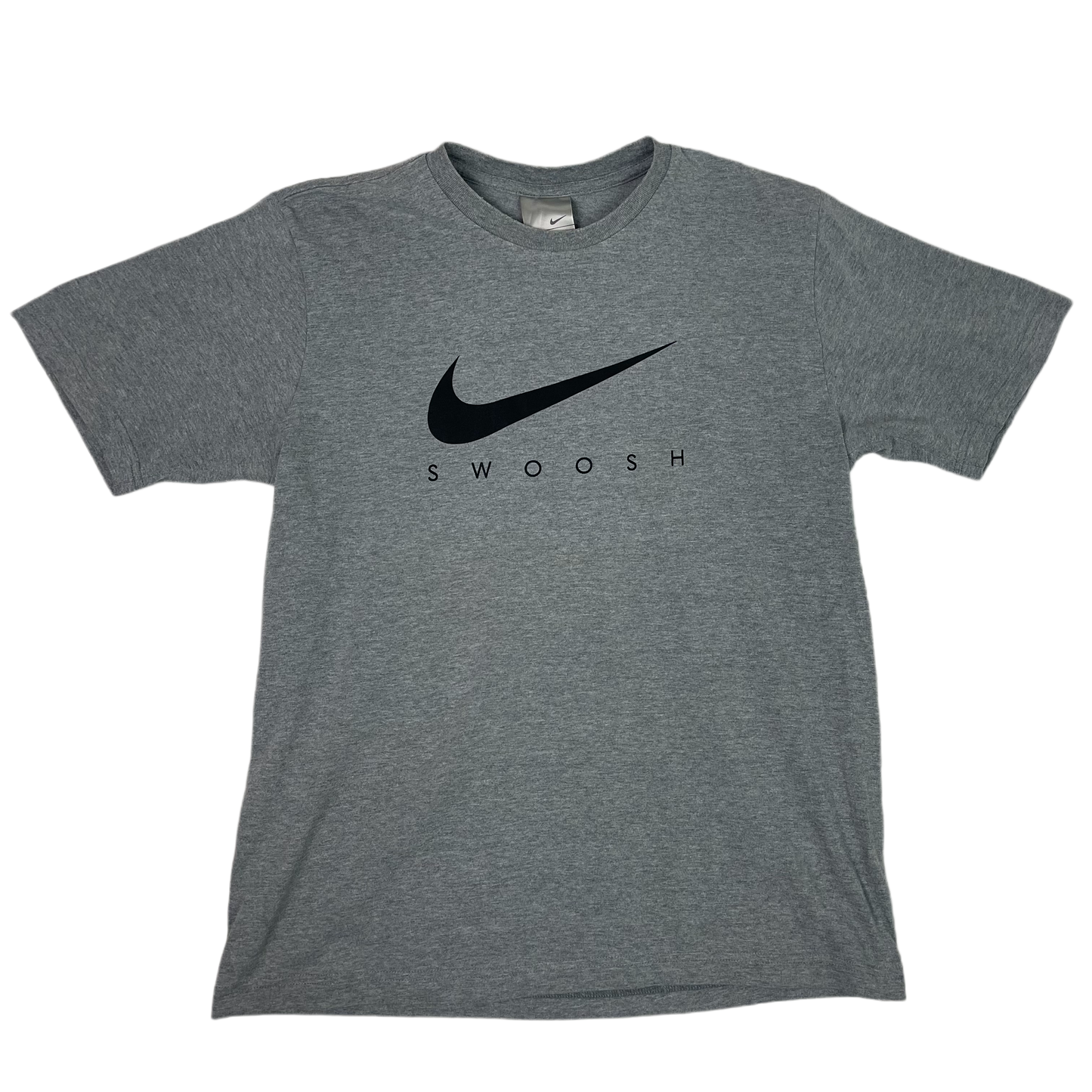 Vintage Grey Nike Swoosh T-Shirt 2000s - M