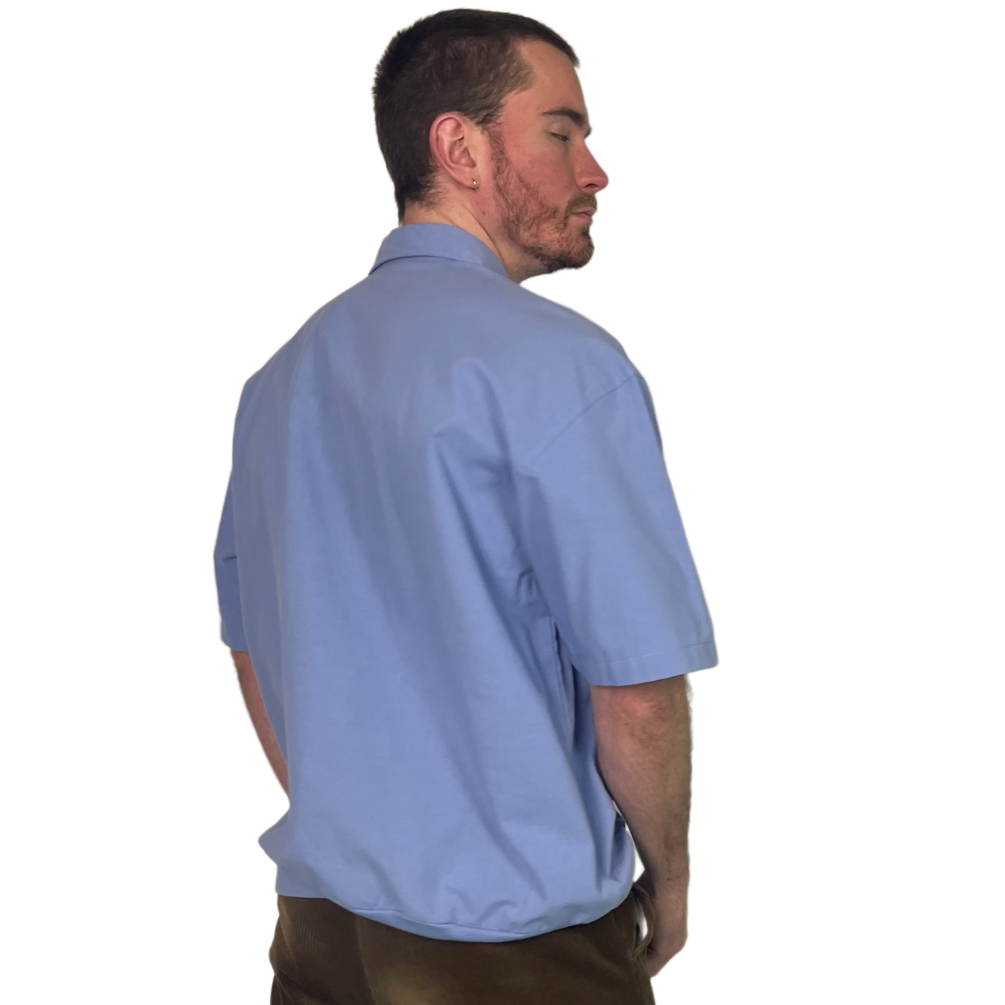 Vintage Blue Shortsleeve Shirt 90s - XL/XXL