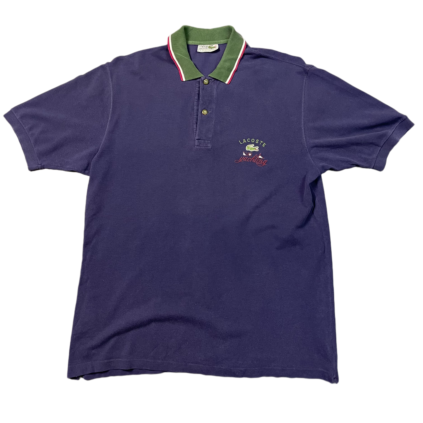Vintage Navy Lacoste Yachting Polo-Shirt 90s - XL