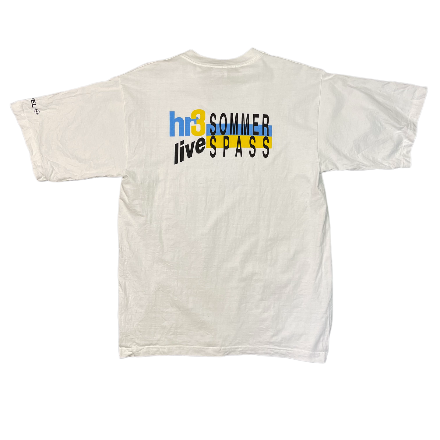 Vintage White hr3 T-Shirt 90s - L/XL