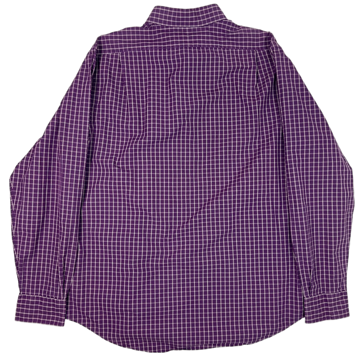 Vintage Purple Checkered Polo Ralph Lauren Shirt 90s - XL/XXL