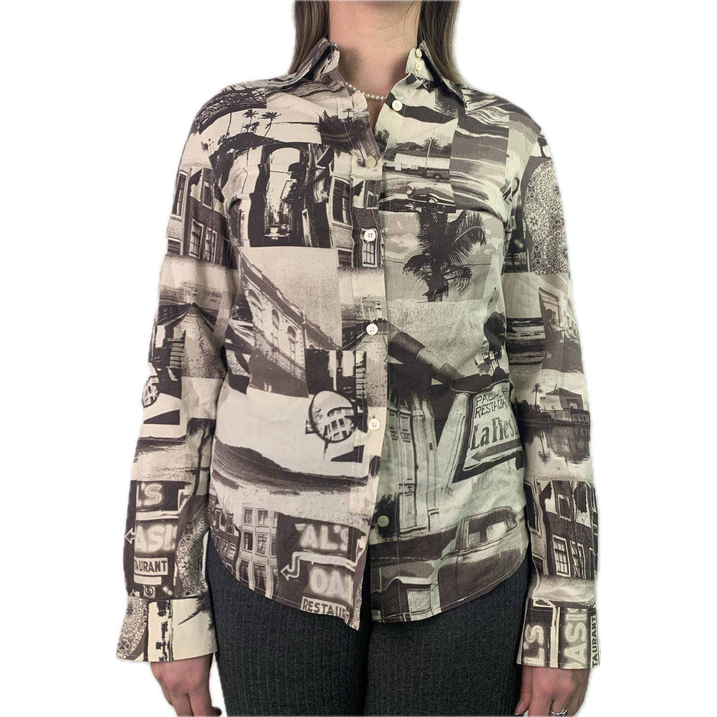 Vintage Dolce & Gabbana Printed Collage Shirt- M