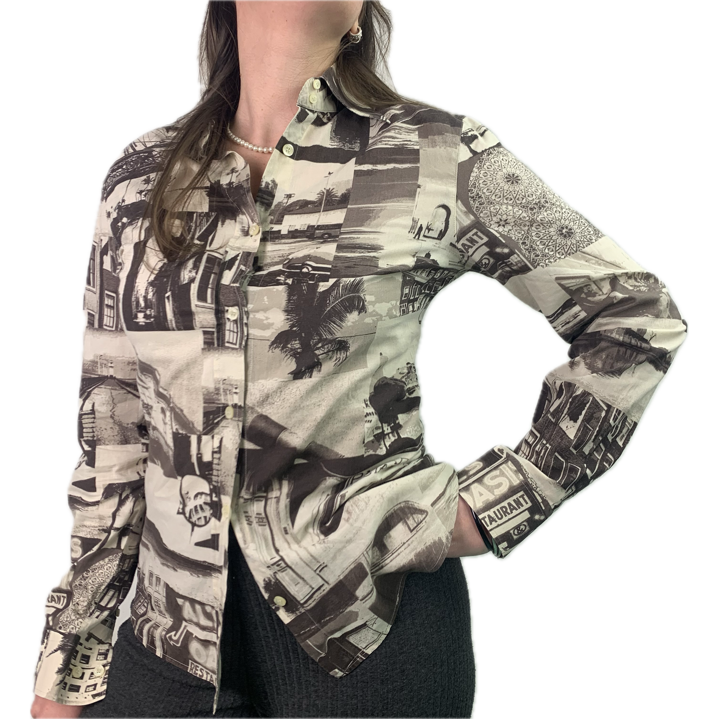 Vintage Dolce & Gabbana Printed Collage Shirt- M