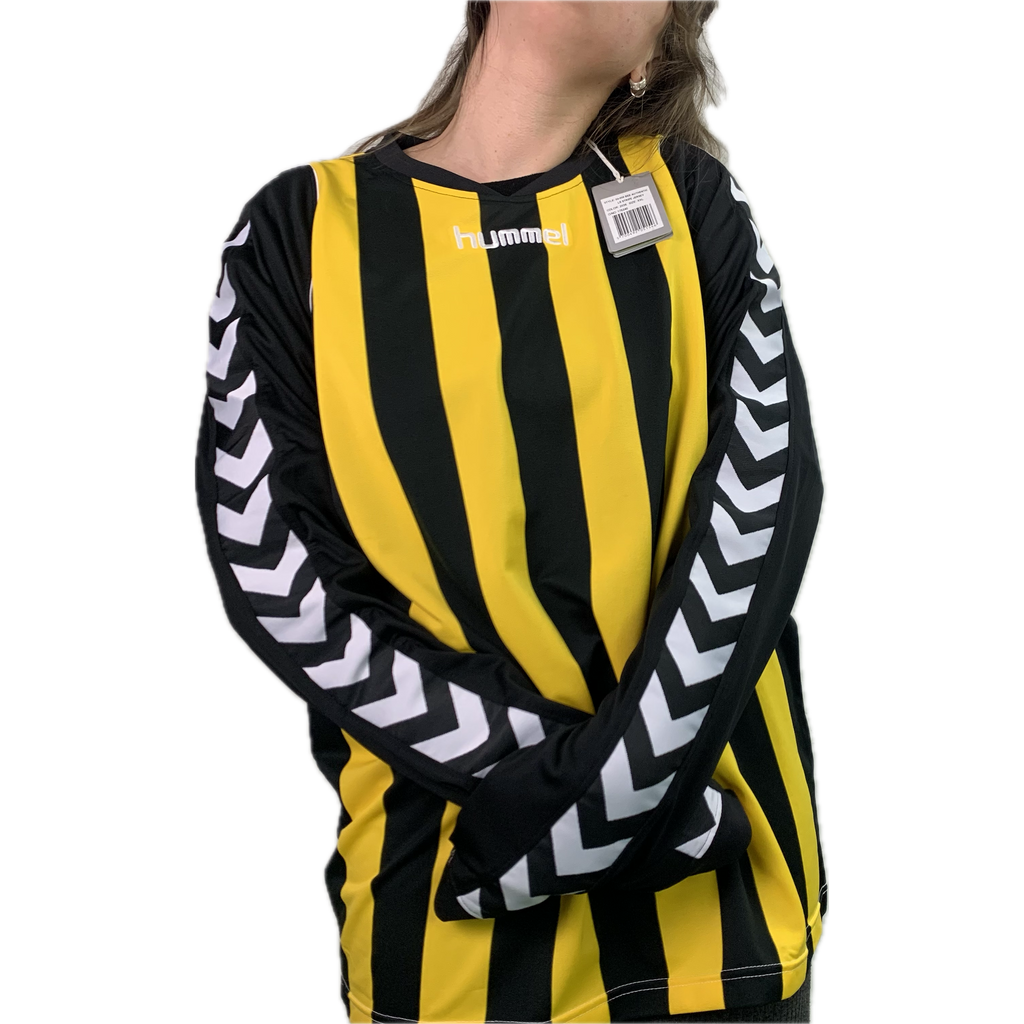 Vintage Black Yellow Hummel Longsleeve Tricot with Tags- XL