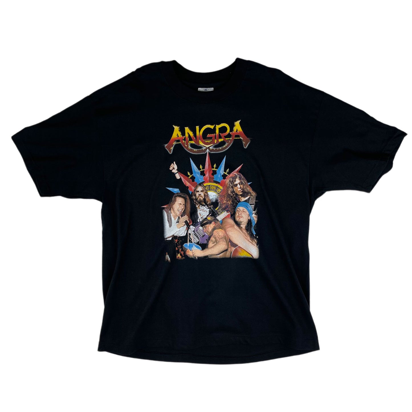 Vintage Black Angra Band T-Shirt 1997 - XL