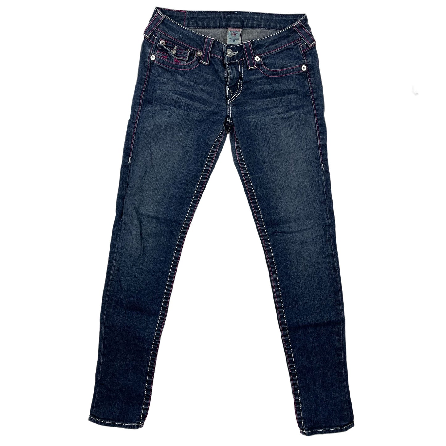 Vintage Blue Pink True Religion Jeans 00s - W28 XS/S