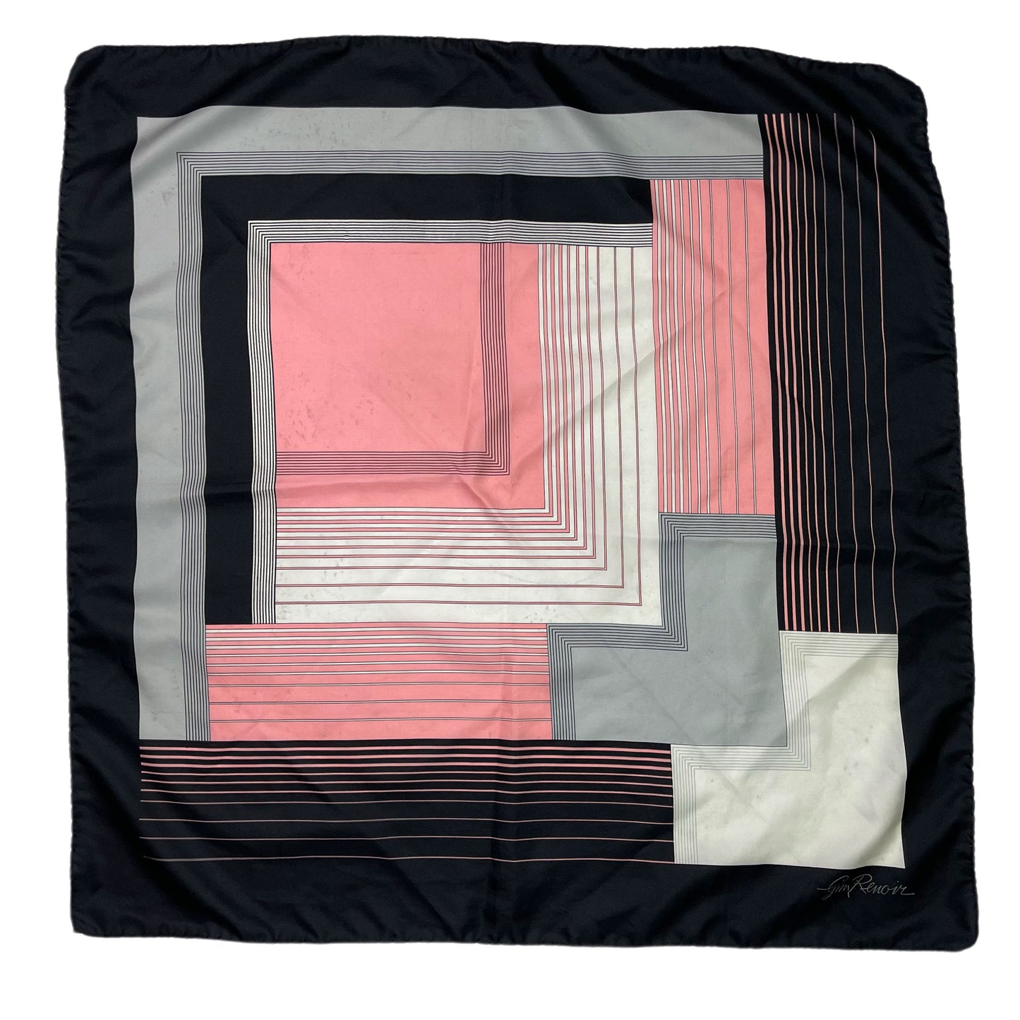 Vintage Geometric Scarf 90s