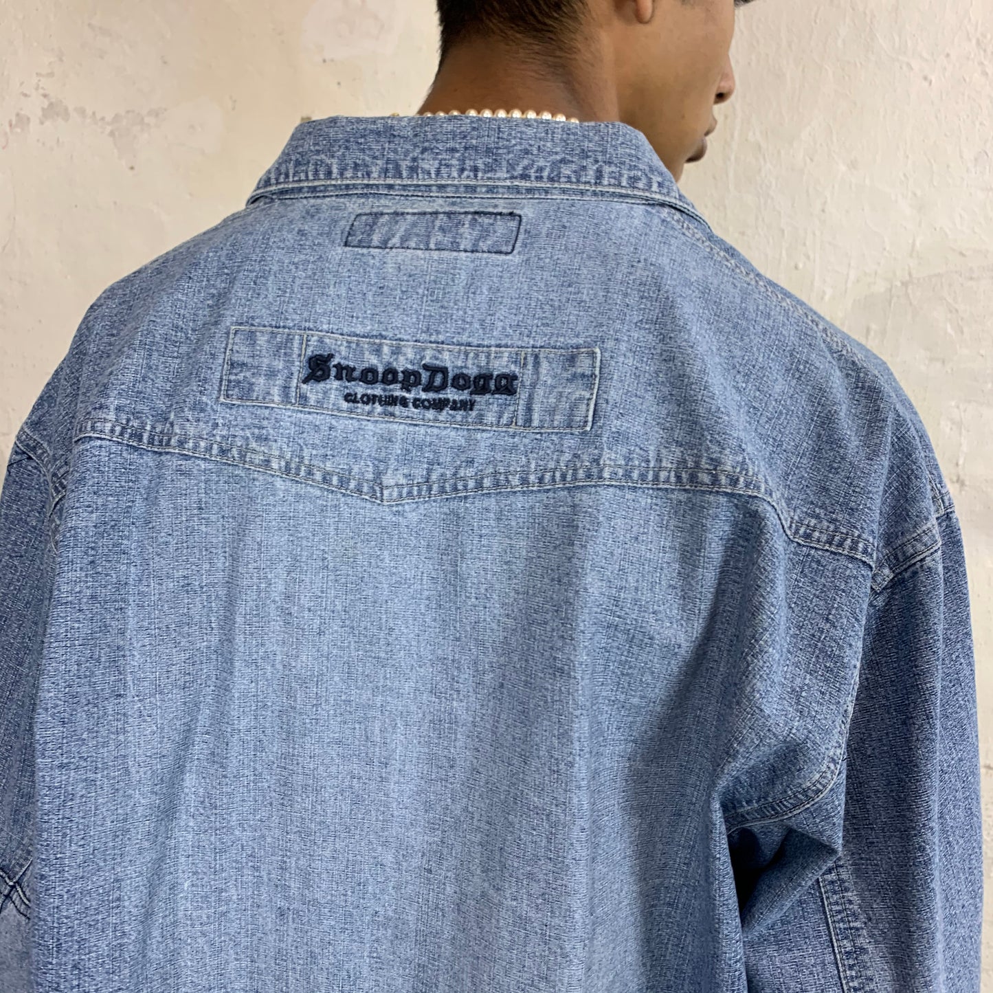 Vintage Blue Snoop Dogg Denim Jeansshirt 90s - XL