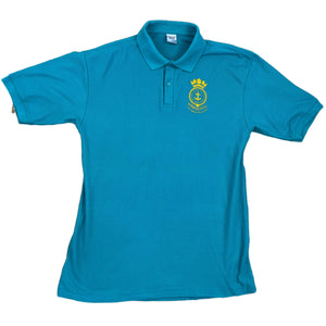 Vintage Turquoise Jerzees Polo Shirt 1995 - XL