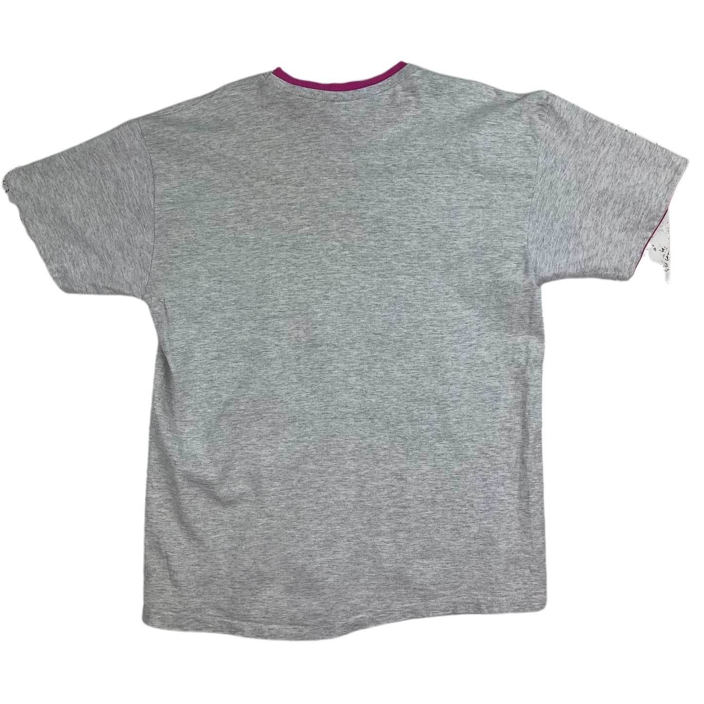 Vintage Grey Flower T-Shirt 90s - XL