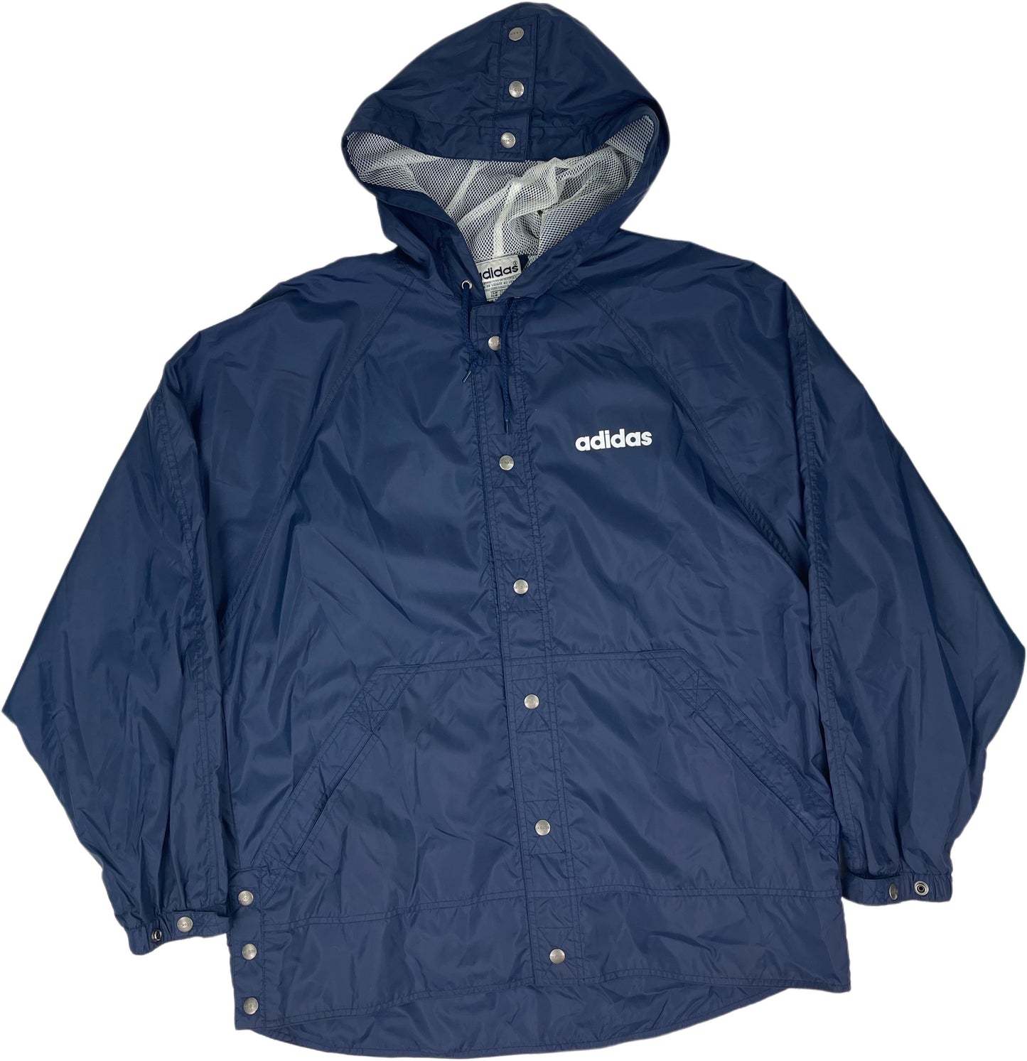 Vintage Black Adidas Rain Jacket 90s - M