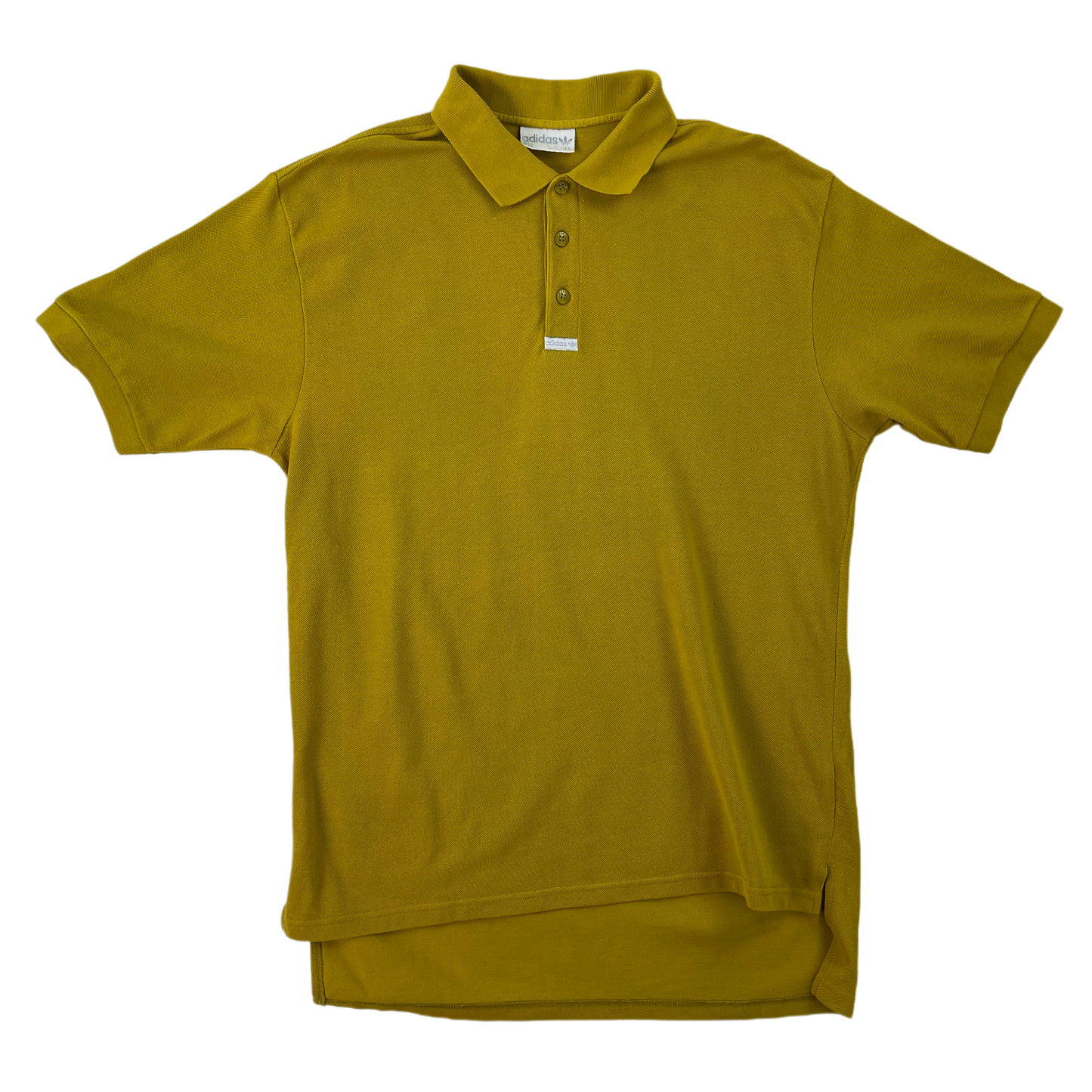 Vintage Mustard Yellow Adidas Polo Shirt 90s - M/L
