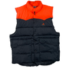 Vintage Black Orange Embroidered Adidas Vest - XL