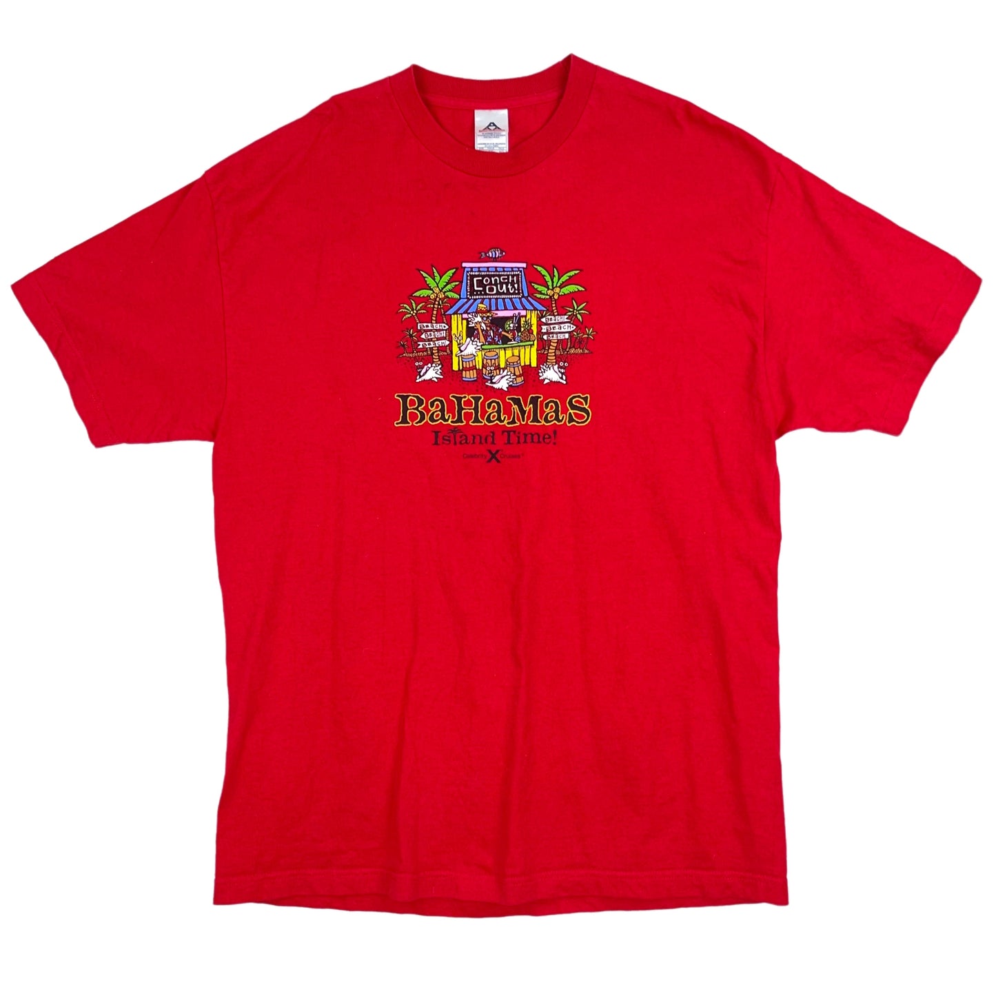 Vintage Red Bahamas T-Shirt 90s - XL