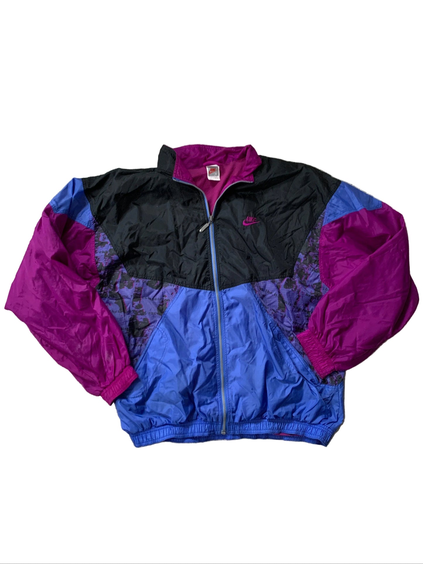 Nike vintage lila Trackjacke L